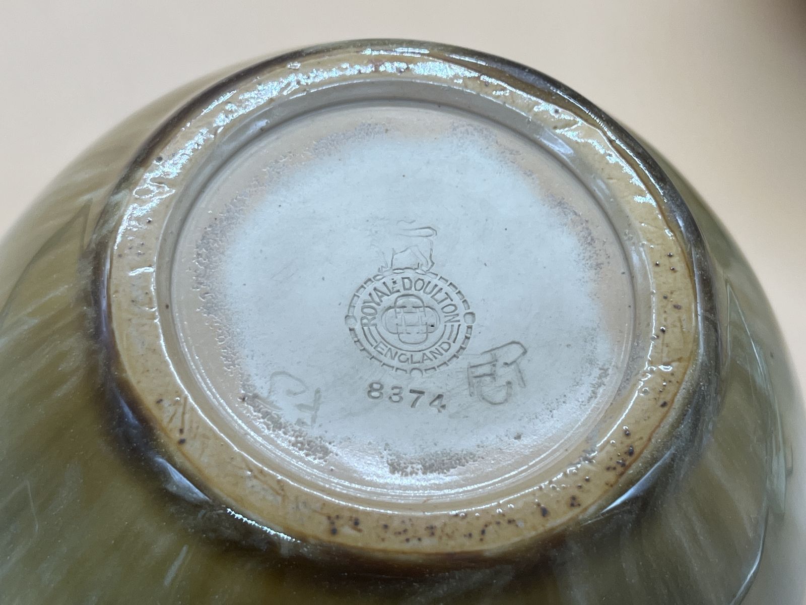 Pair Of Antique Florence C Roberts & Florrie Jones Royal Doulton Pottery Vases. 8374. C1900. photo vintage