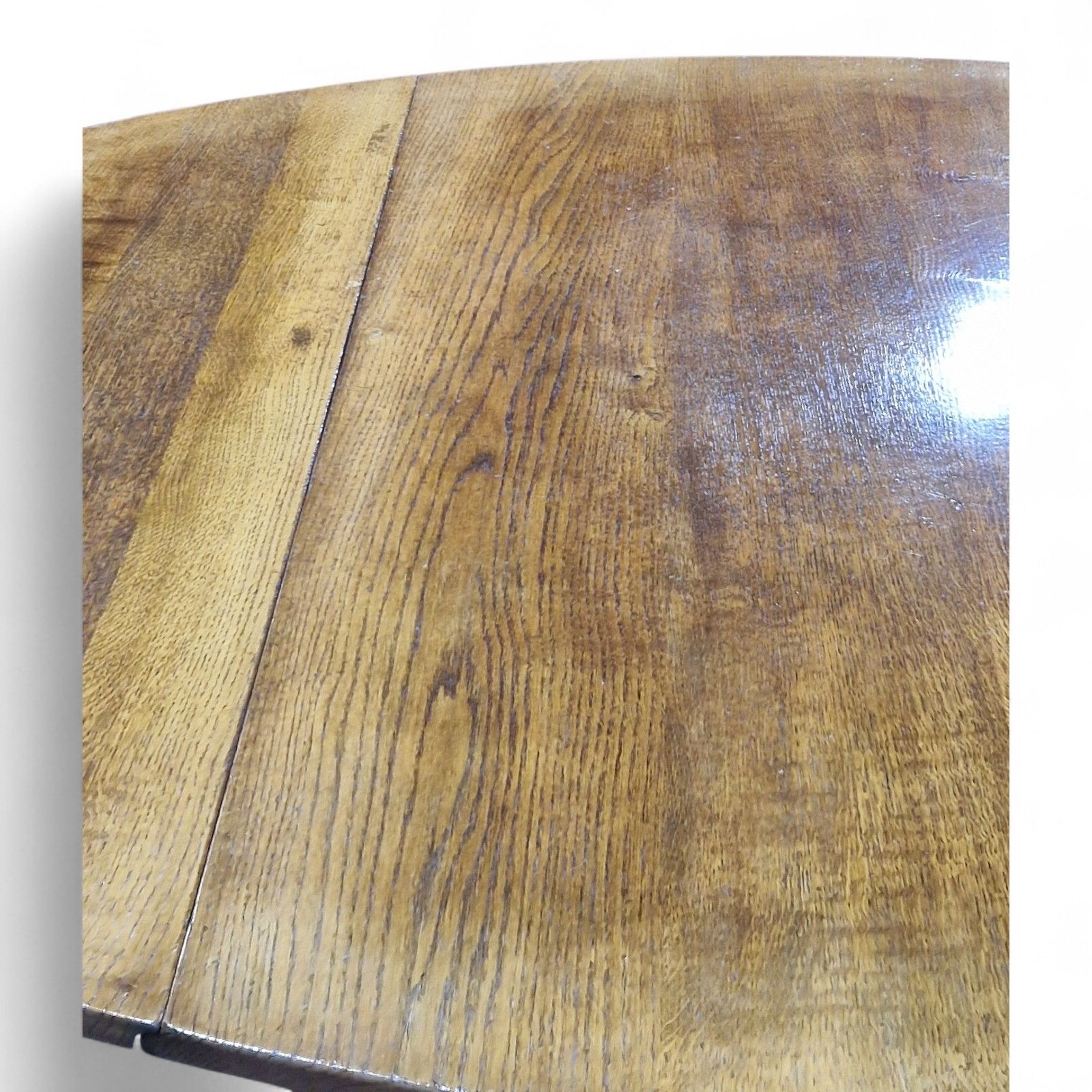 photo buy Solid Oak Gateleg Dining Table + 6 Ladderback Chairs Set Titchmarsh And Goodwin