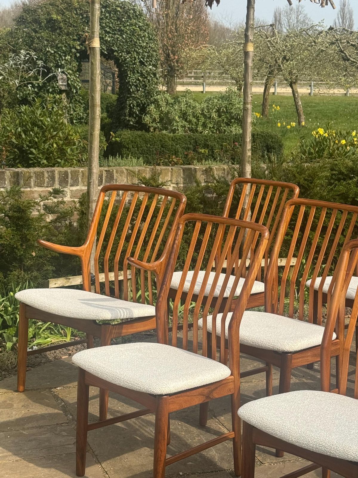 Mid Century Danish Set Of Ten Dining Chairs In Teak By Danish Teak Dining Chairs By Svend åge Madsen For Moreddi 1960 photo furniture