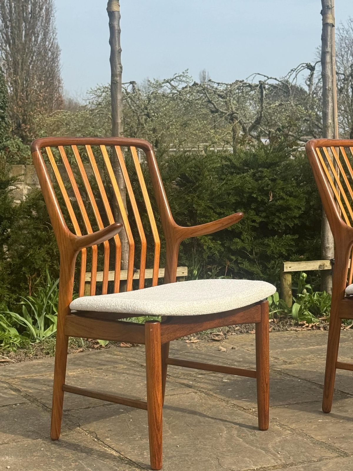 Mid Century Danish Set Of Ten Dining Chairs In Teak By Danish Teak Dining Chairs By Svend åge Madsen For Moreddi 1960 photo Furniture