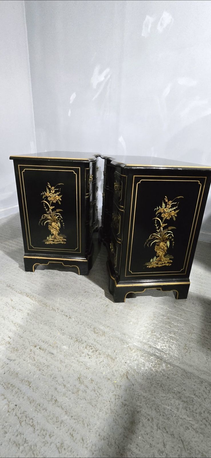 Wonderful Pair Chinoiserie Chests Of Drawers photo Furniture