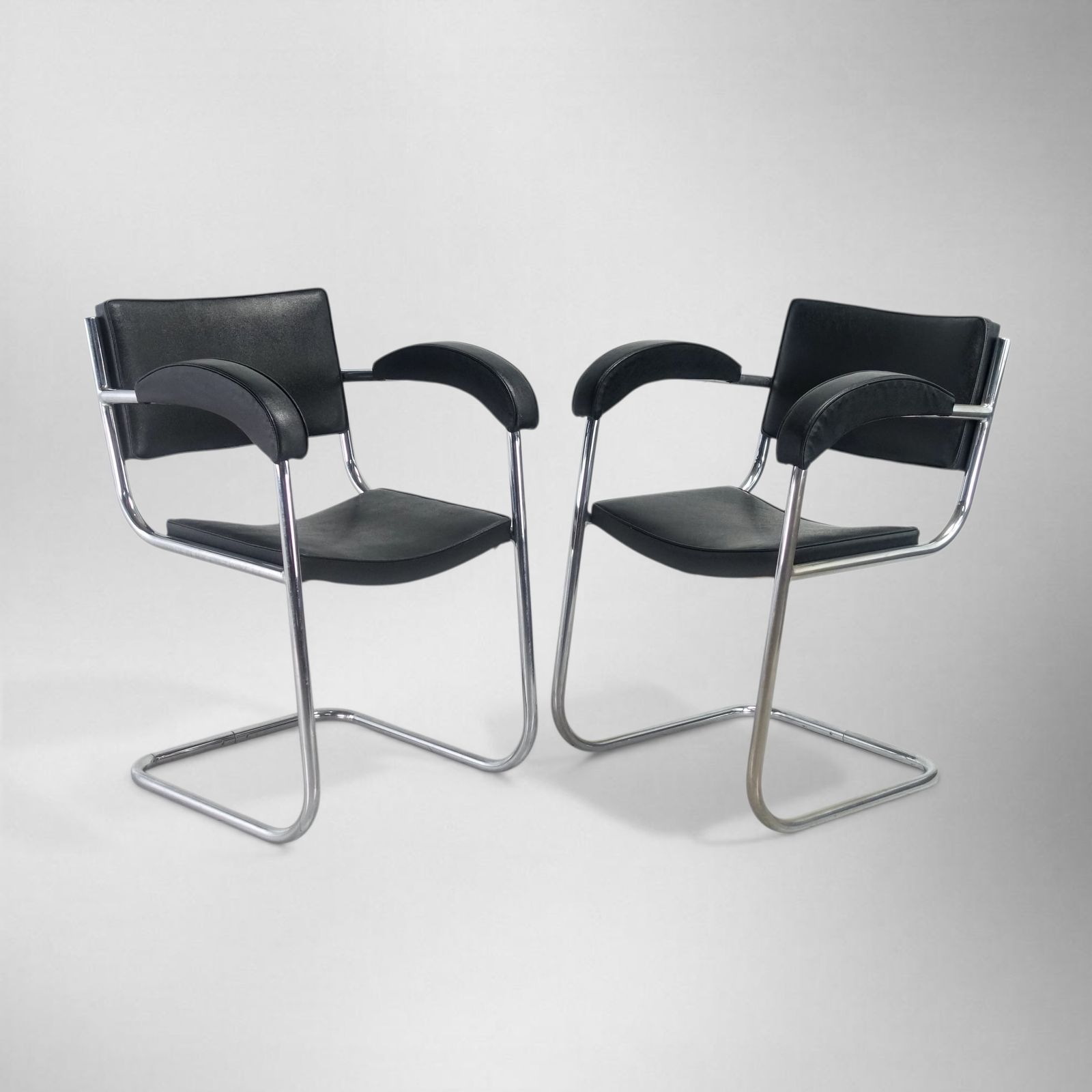 photo buy Pair Of Art Deco Arm Chairs By Serge Chermayeff English 1930's