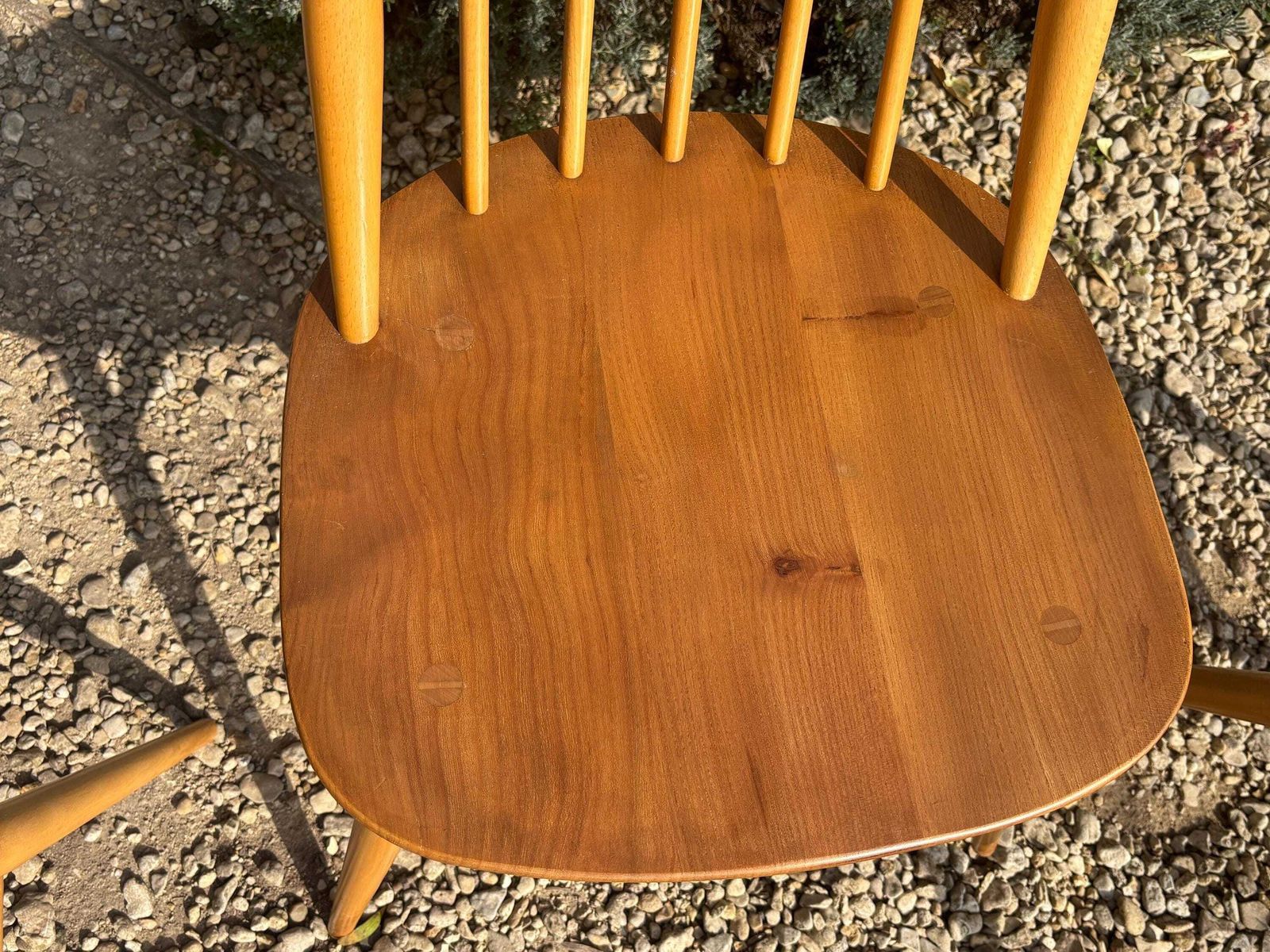 photo for sale Ercol Goldsmith Dining Chairs X 4 Blonde Gold Label