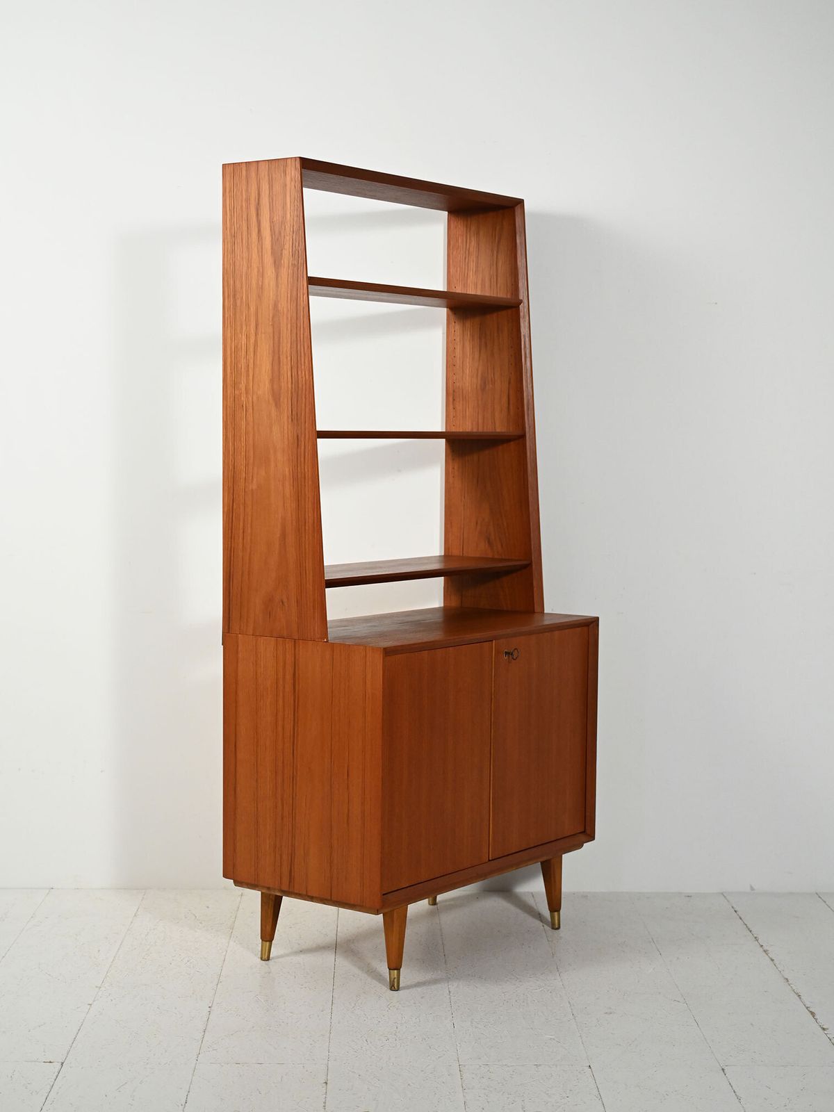 Scandinavian Bookcase With Cabinet, 1950s/60s photo Furniture