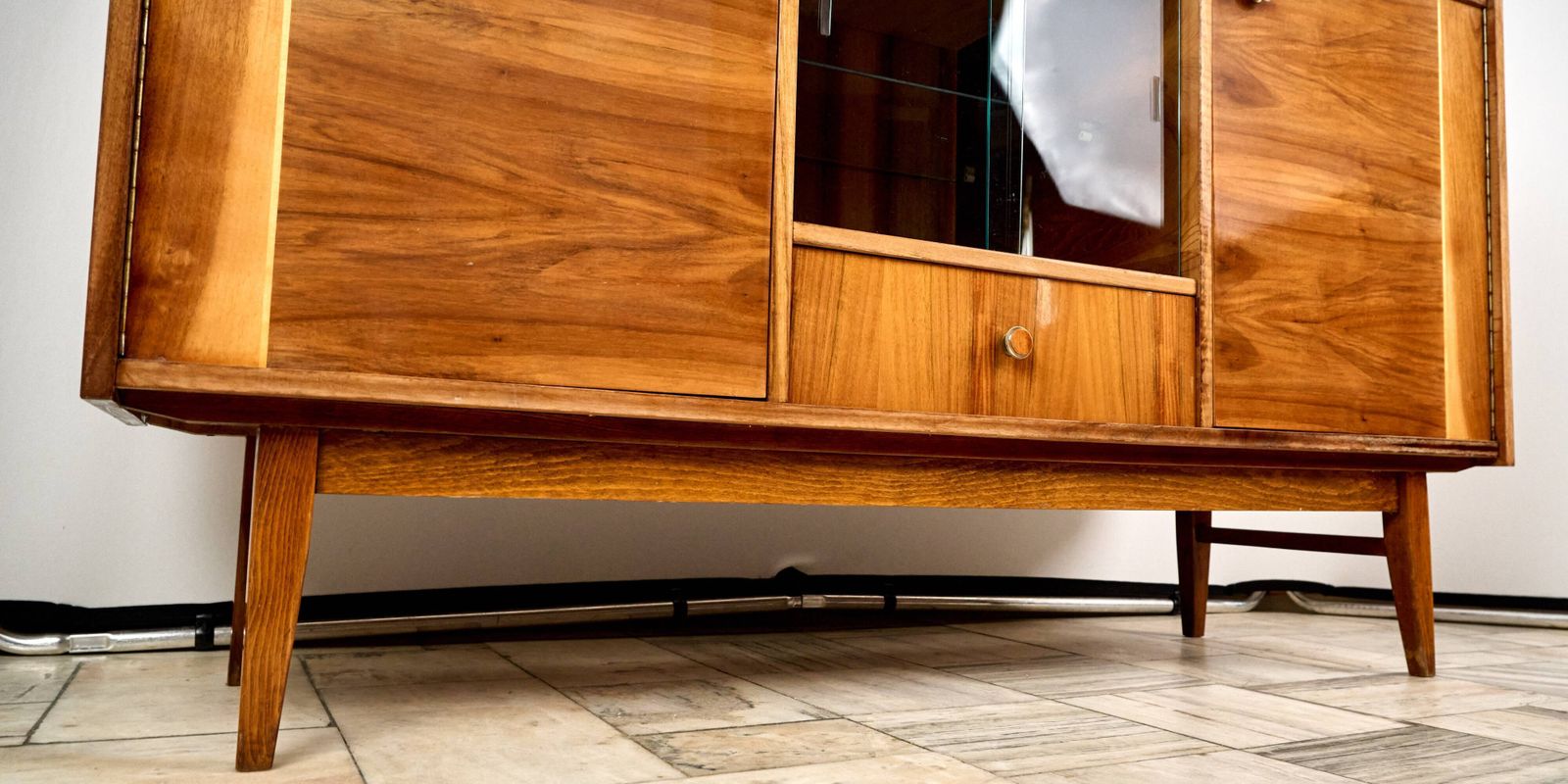 Furniture Vintage Bilea Arges Sideboard, 1970s, Romania photo