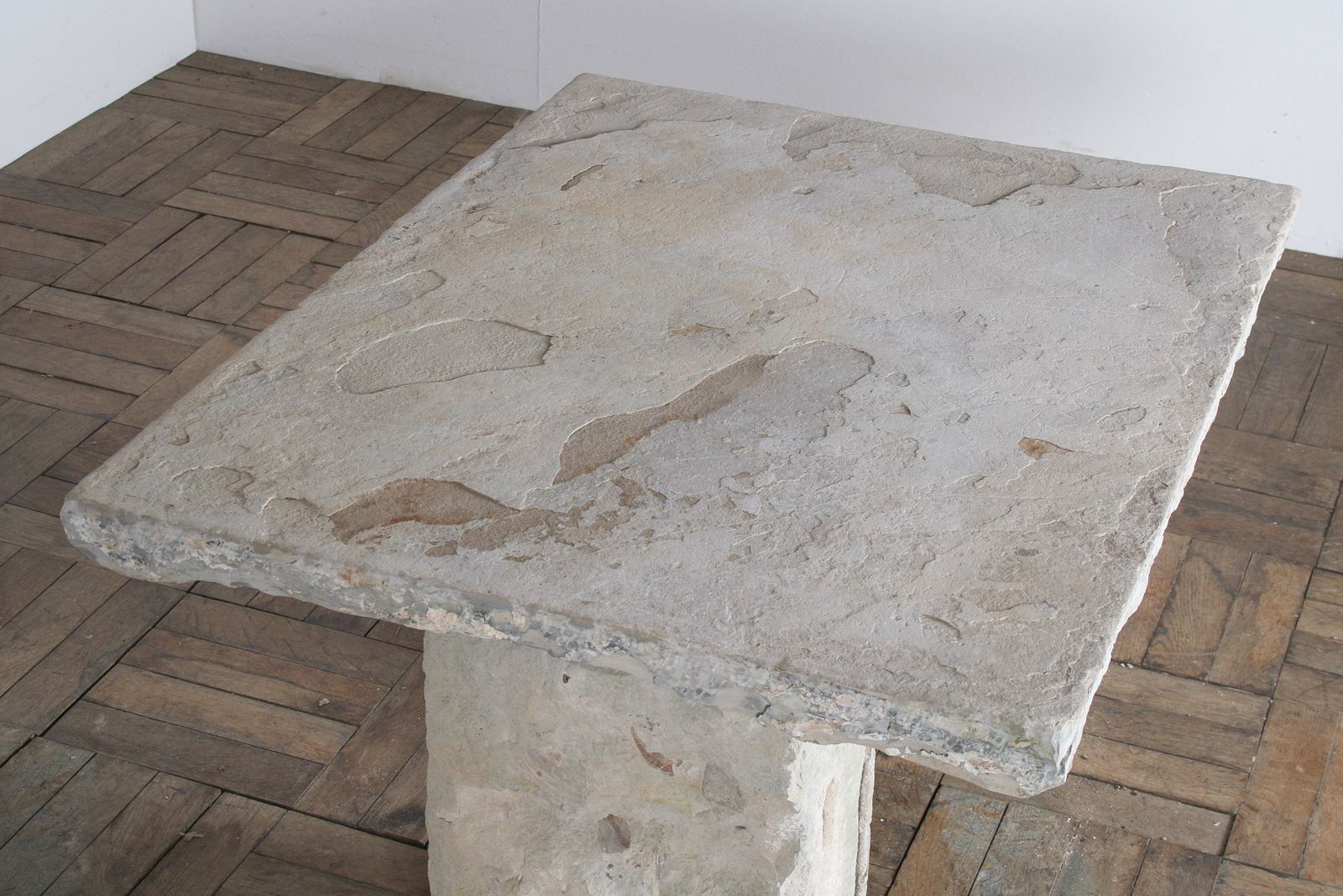 Garden Furniture Reclaimed Yorkstone Carved Stone Coffee Table Garden Feature photo