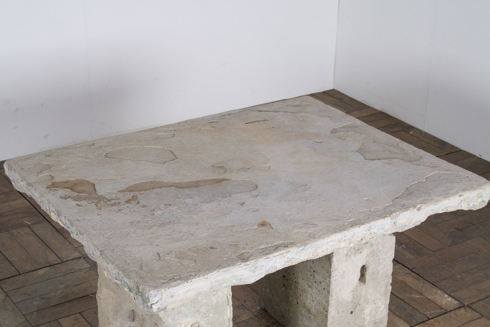 2295.0 Reclaimed Yorkstone Carved Stone Coffee Table Garden Feature photo