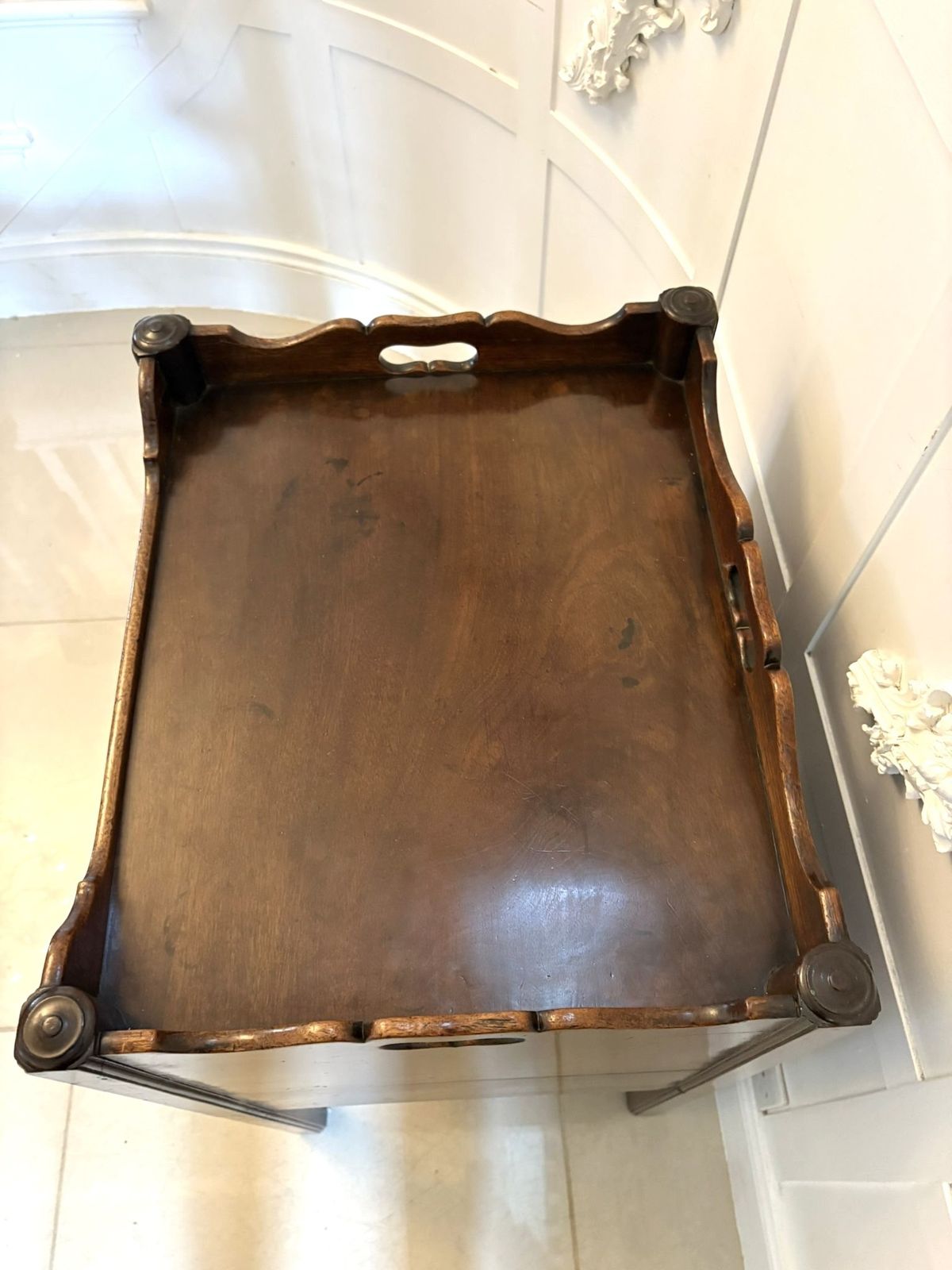 Antique 18th Century Mahogan Bedside Table photo vinterior