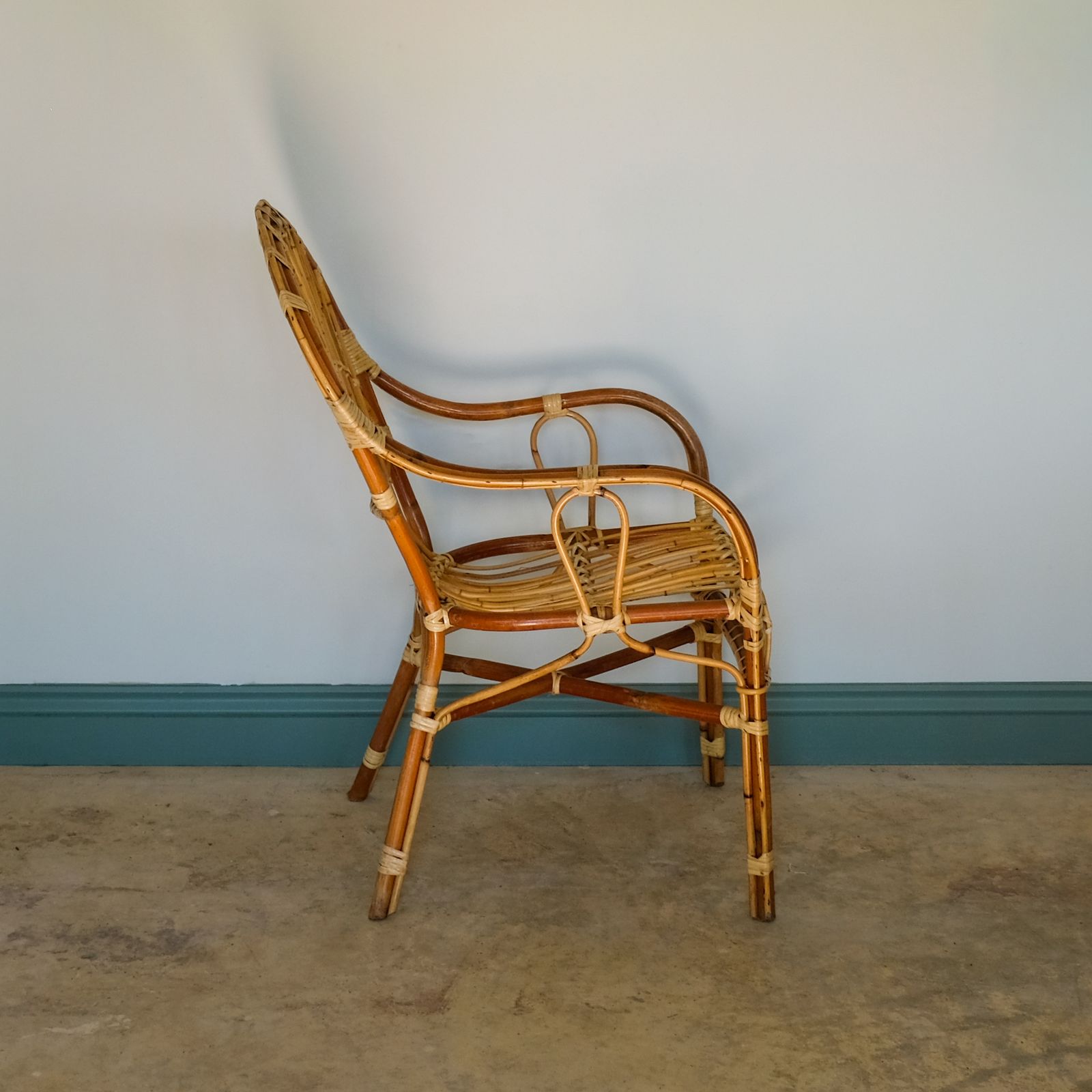 Mid Century Rattan Armchair, 1960s photo Furniture
