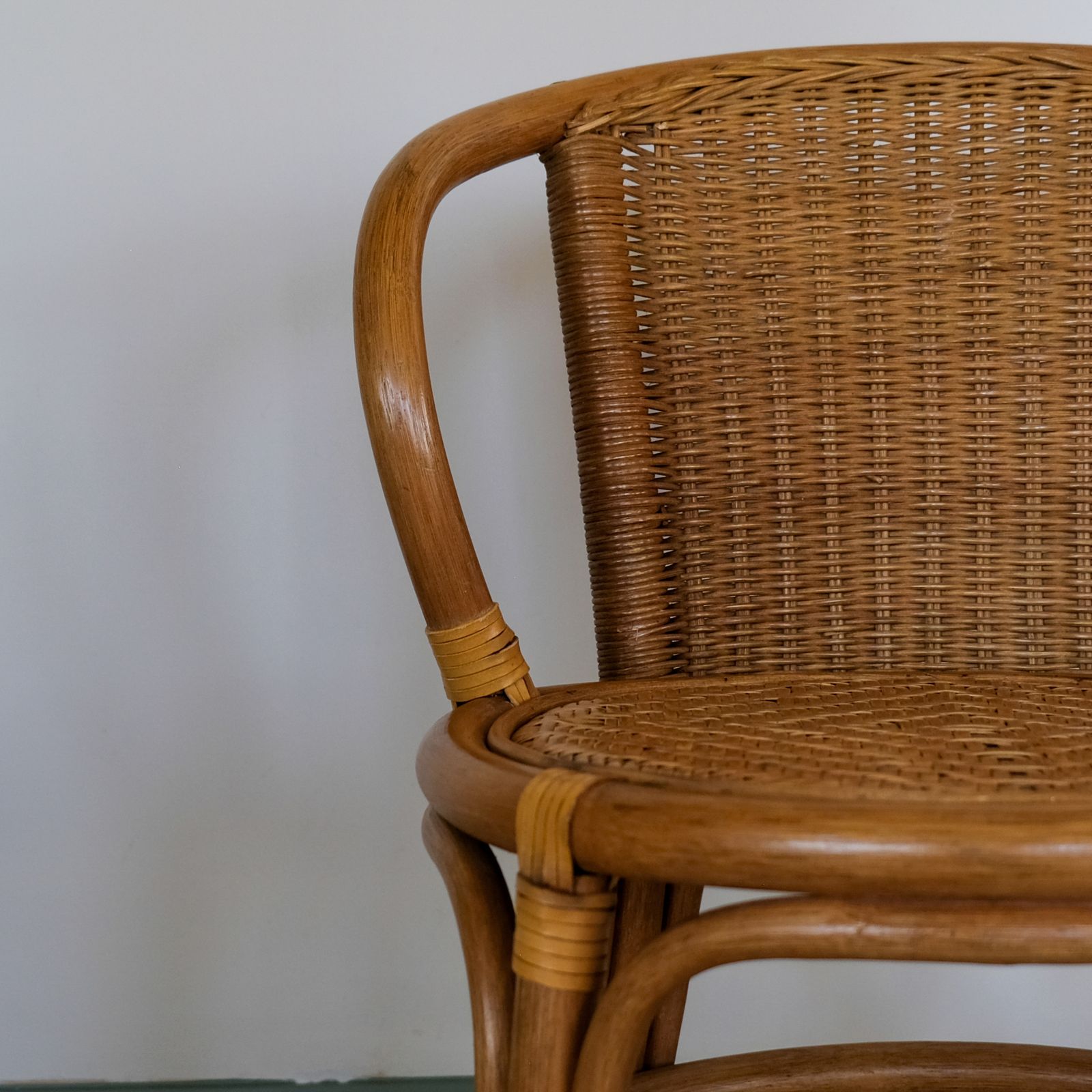Mid Century Rattan Bentwood Chair photo buy