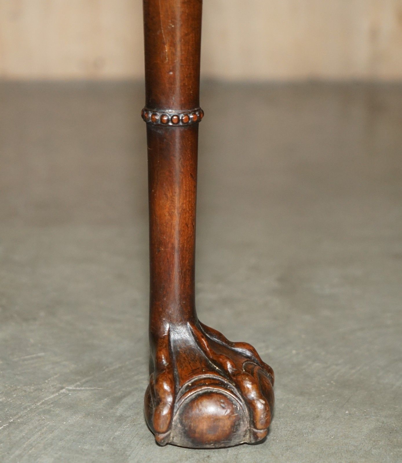 photo vinterior Fine Antique Georgian Irish Claw & Ball Feet Colonial Folding Hunt Dining Table