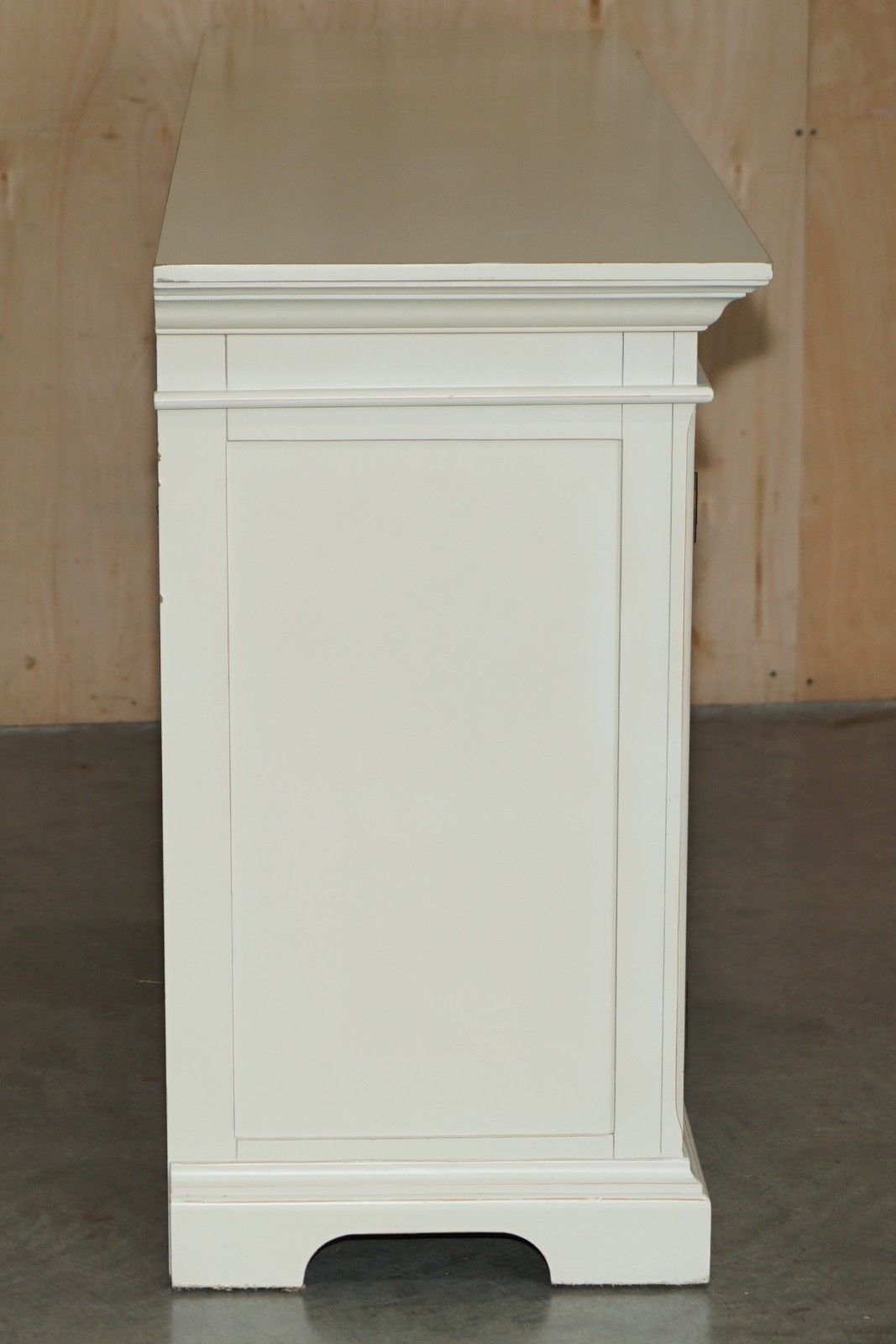 Furniture Lovely Decorative Cream French Country Display Cabinet Cupboard Sideboard photo