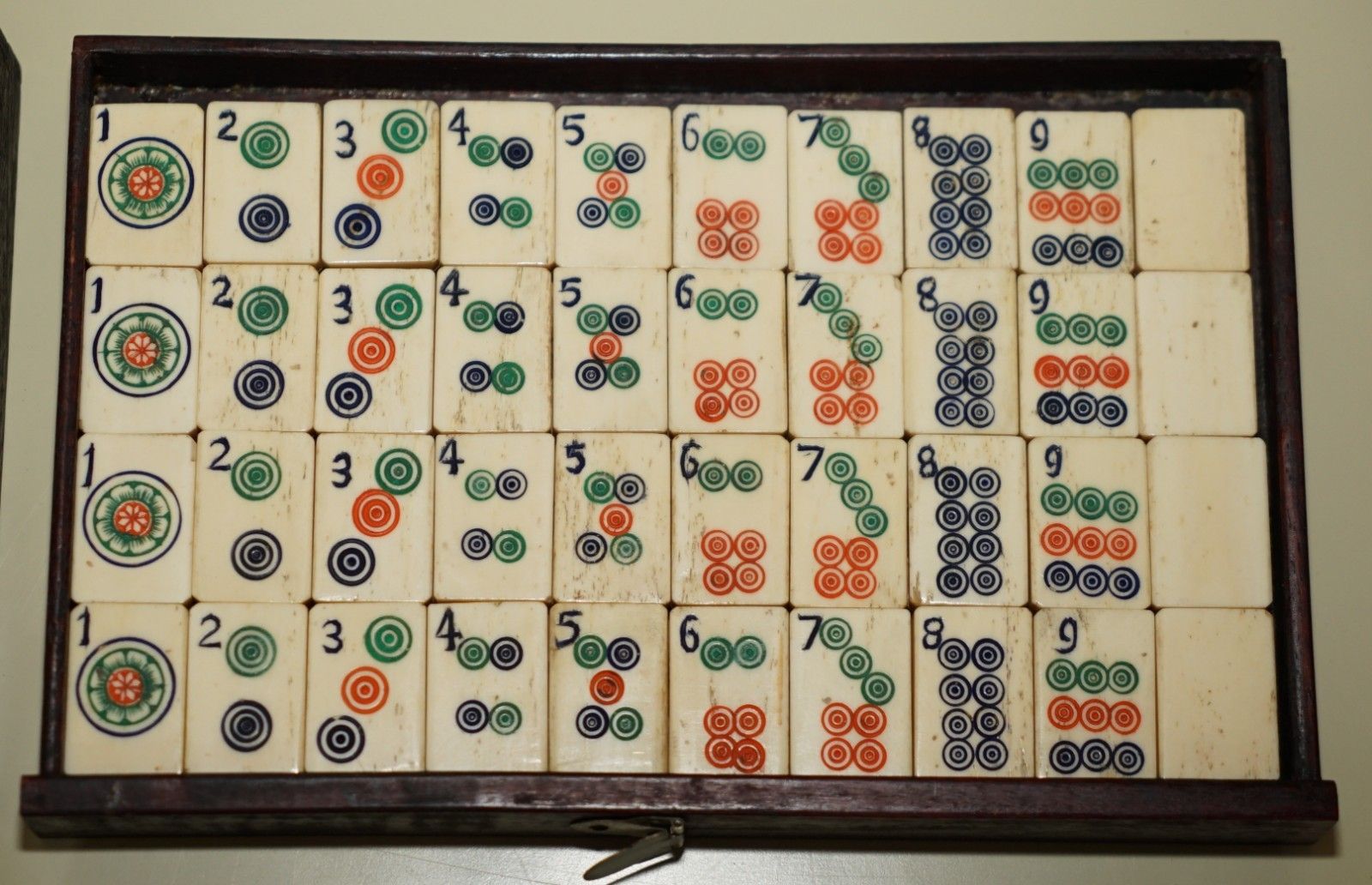 1495.0 Fine Antique Four Person Mahjong Circa 1920's Chinese Export Period Hand Carved photo