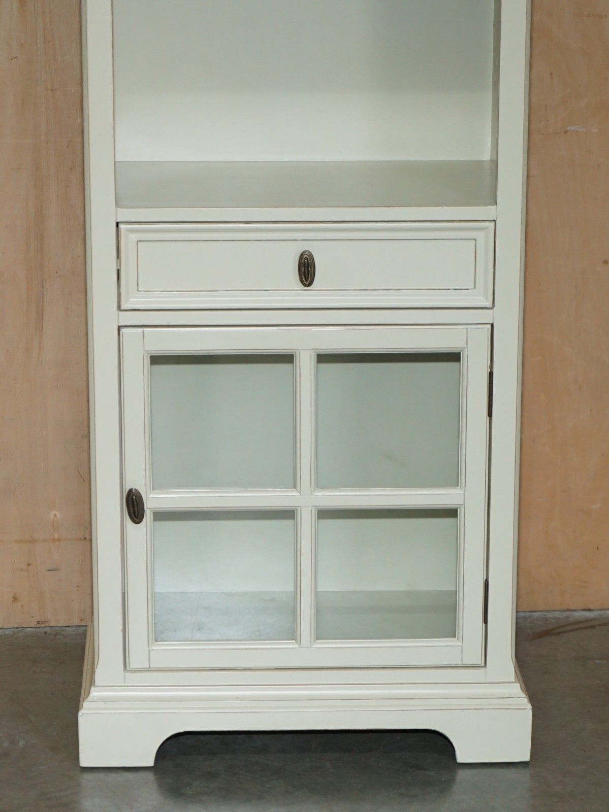 Lovely Decorative Cream French Country Display Cabinet Cupboard With Drawer photo Furniture
