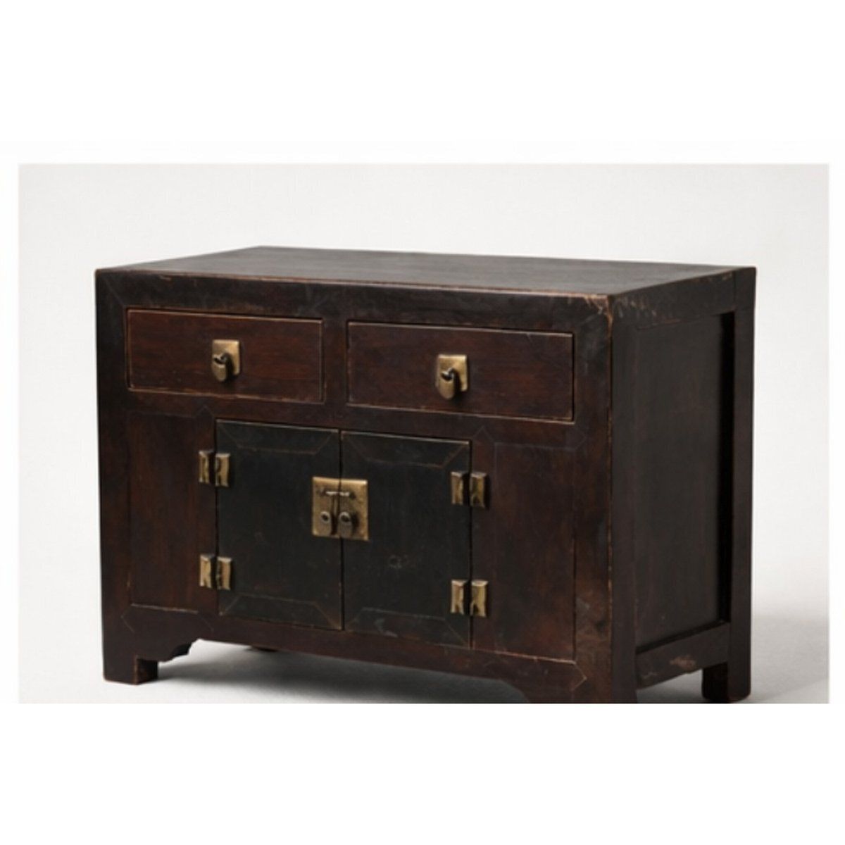 Antique Korean Zeklova Cabinet Chest With Brass, 1890s photo 575.0