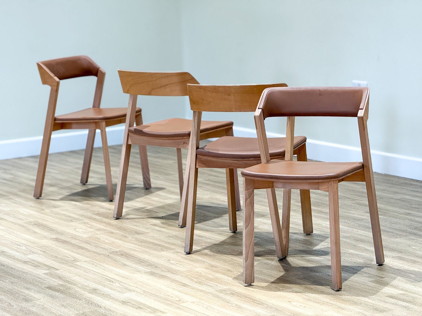 Furniture Set Of Four Merano Chairs In Beech By Alexander Gufler For Ton photo