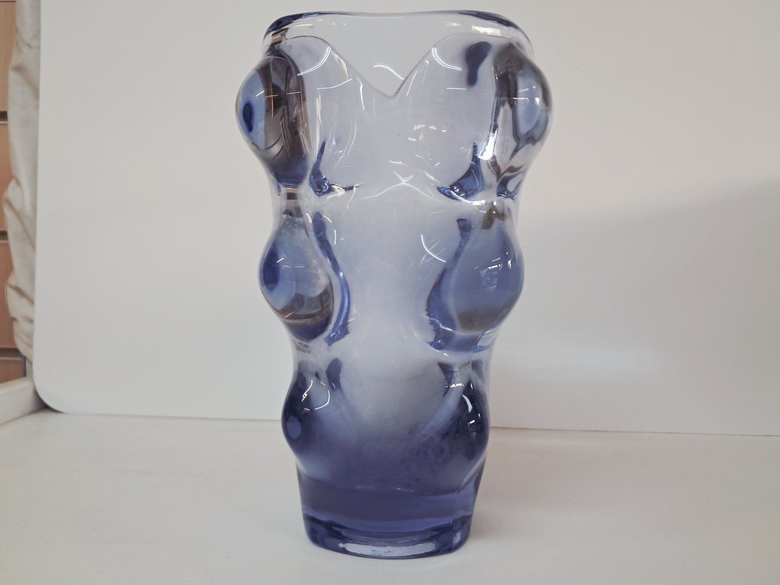 Mid Century Bubble Glass Vase Vizner Art Glass 1960's photo Home Decor