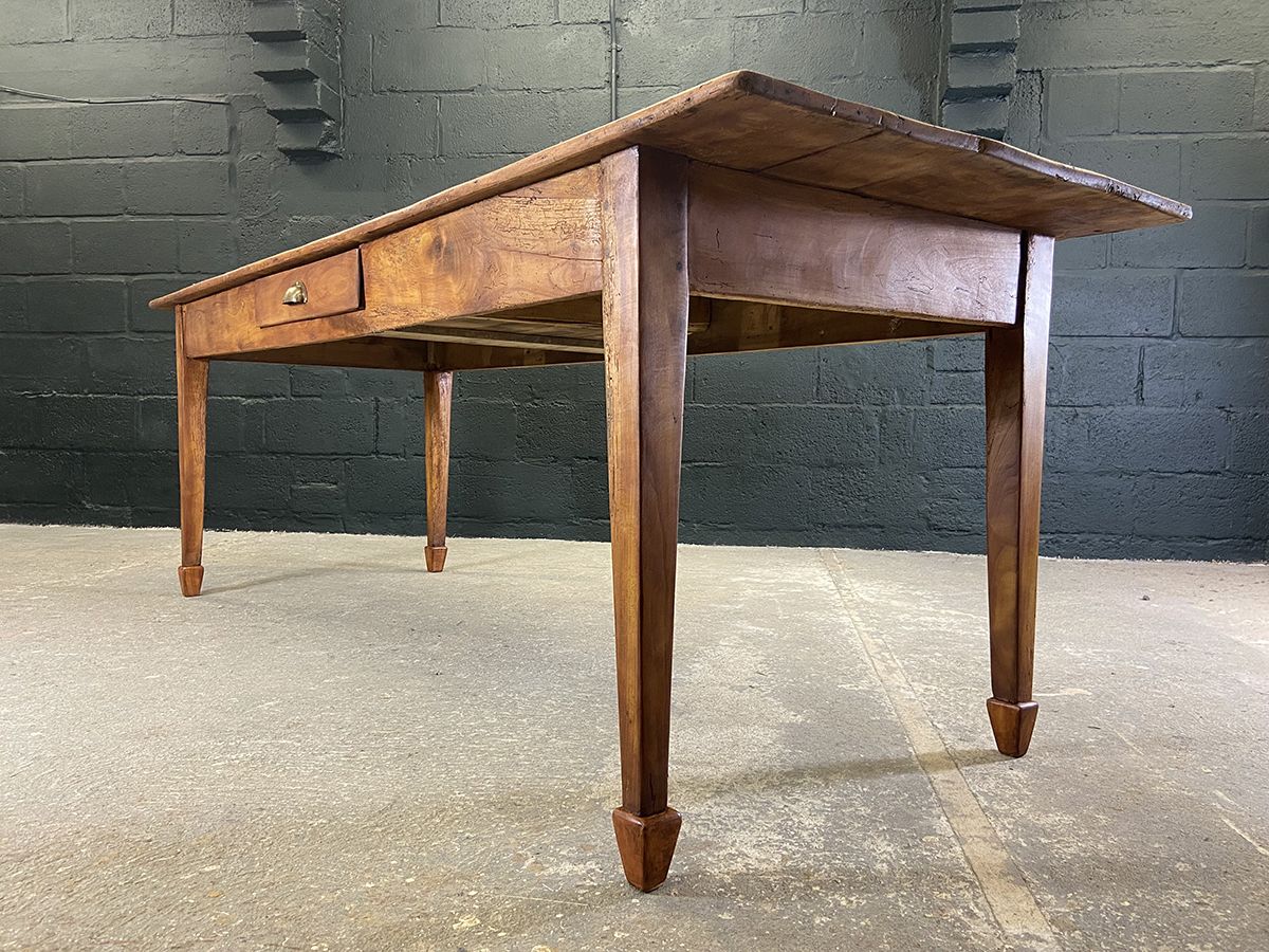 Antique French Fruit Wood Farmhouse Dining Table photo buy