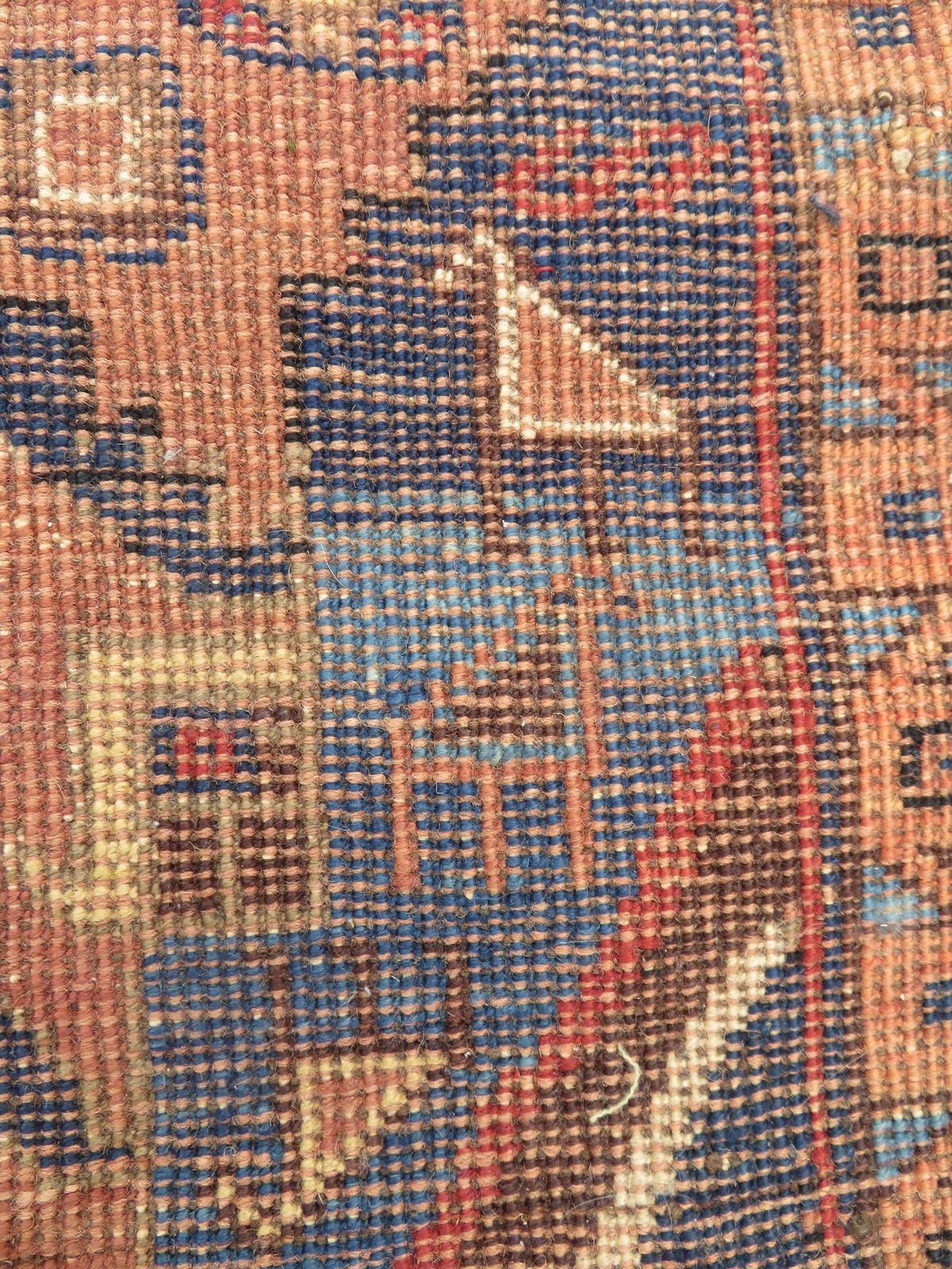 photo for sale Antique Distressed Rug. 116cm X 92cm.