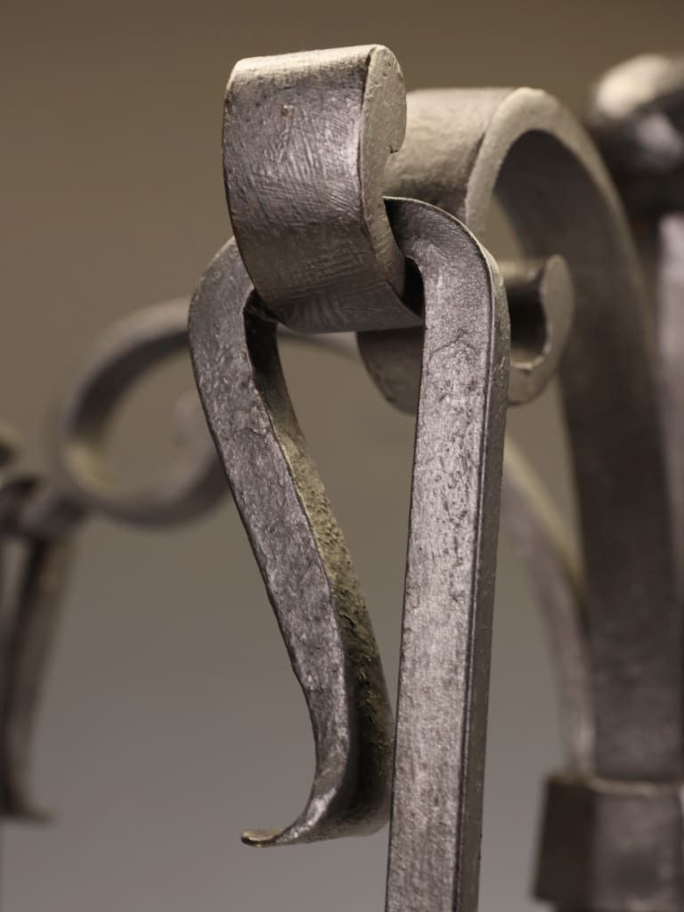 Hand Forged Iron Fireside Companion Set | Arts & Crafts / Early 20th Century photo vinterior