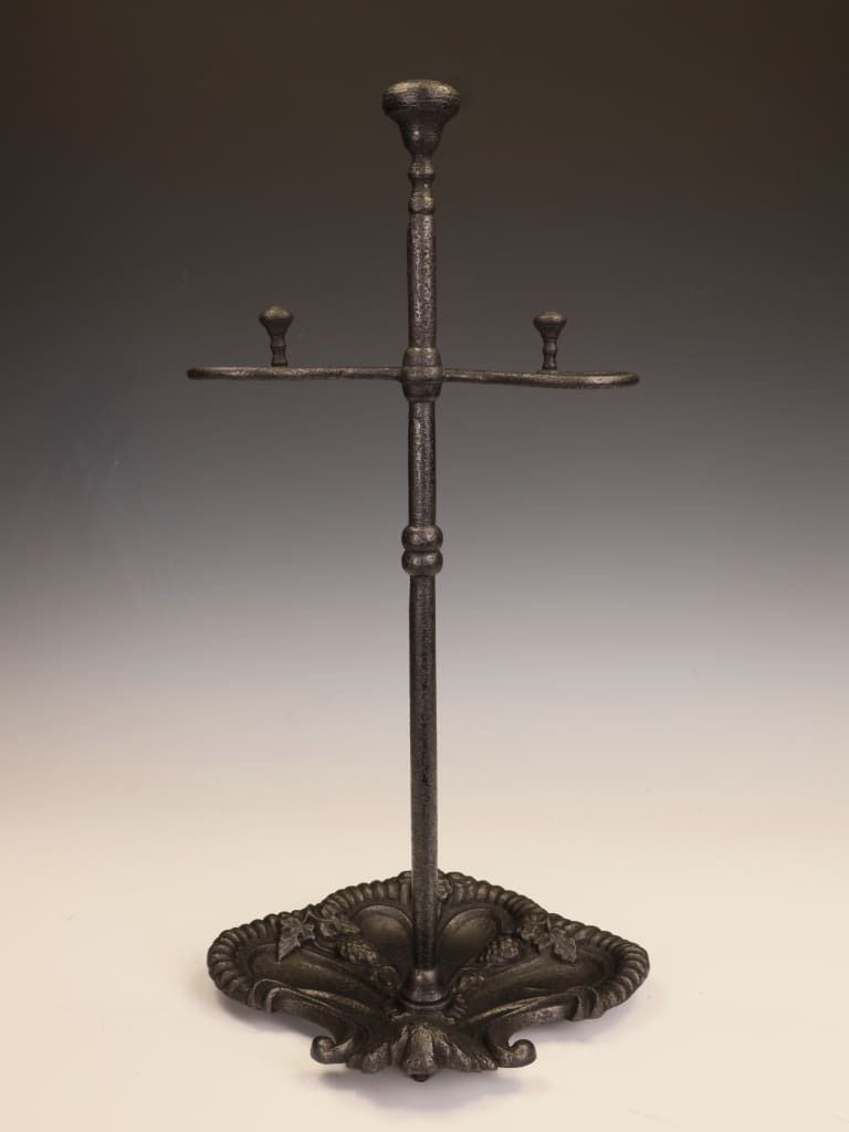 Victorian Cast Iron Fireside Stick Stand With Naturalistic Bird Motif photo furniture