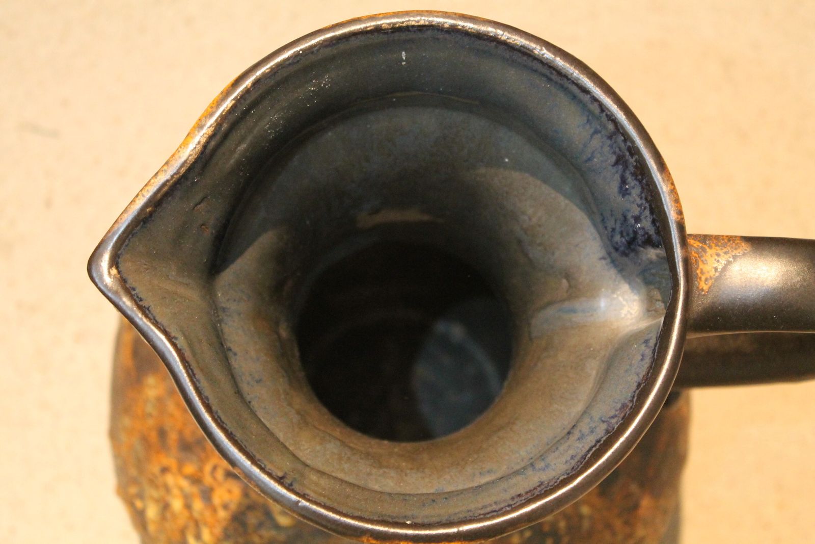 Large West German  Mid Century, Circa 1970, Fat Lava Ceramic Ewer By Walter Gerhardt photo furniture