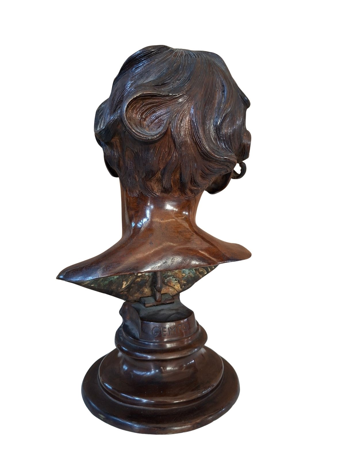 Prestigioso Busto In Bronzo Di Vincenzo Gemito "Alessandro" (Anastolè) 1890 photo Art