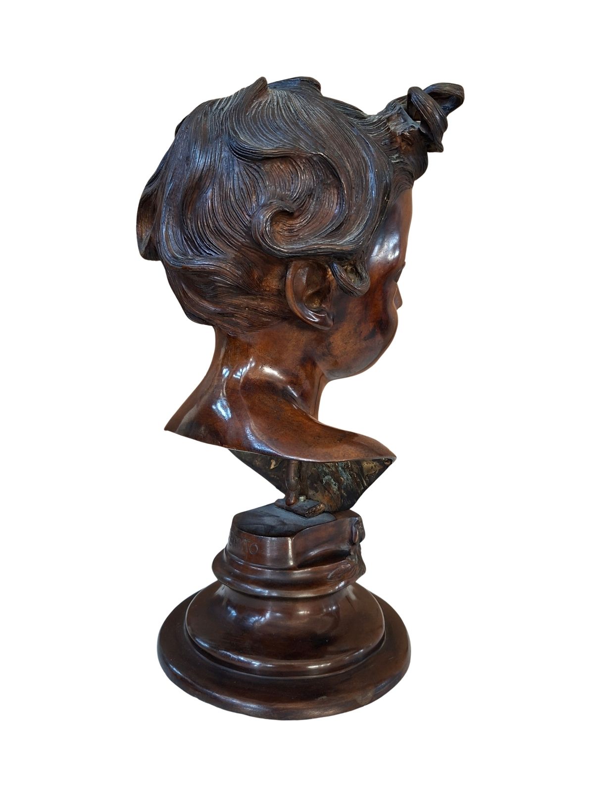 Prestigioso Busto In Bronzo Di Vincenzo Gemito "Alessandro" (Anastolè) 1890 photo 2163.7