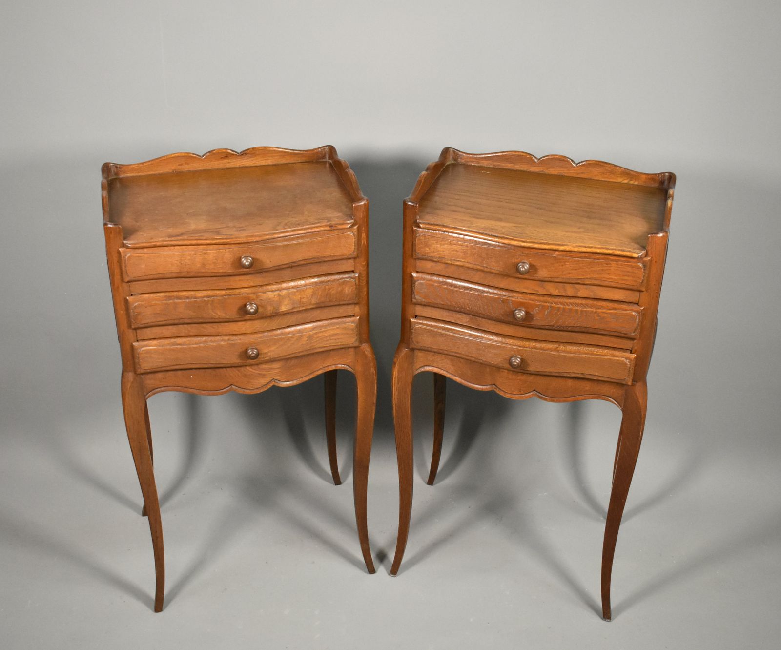 Pair Of French Oak Bedside Cabinets – Louis XVI Style, Mid Century photo Furniture