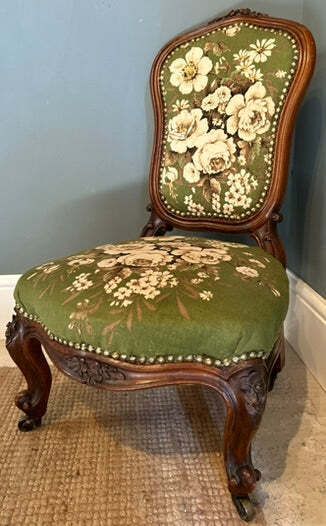 Antique Bedroom Nursing Floral Chair photo furniture