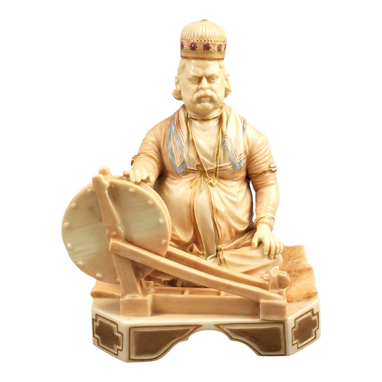 Antique Victorian Royal Worcester Porcelain Figure Shaban, James Hadley, 1888 photo furniture