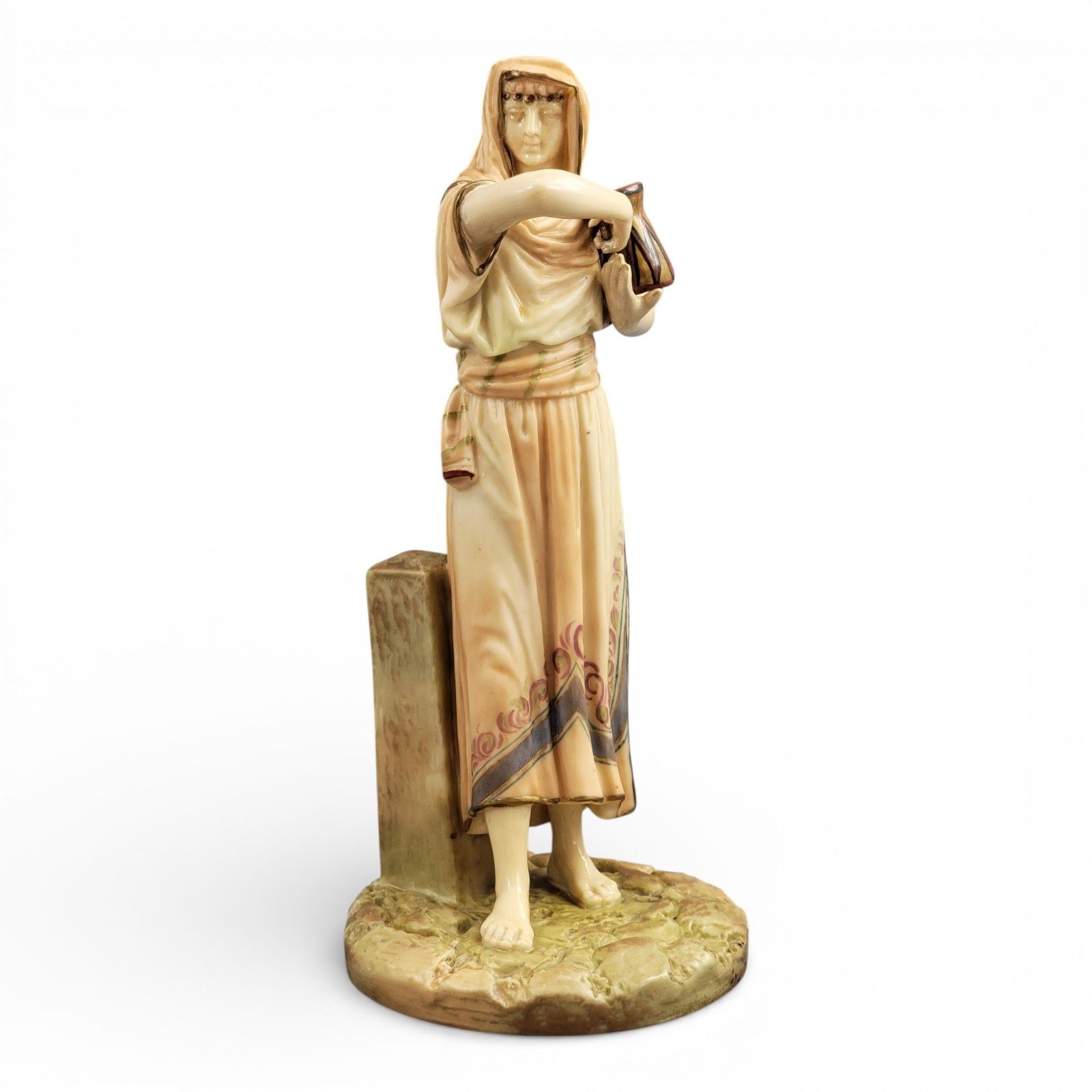 Royal Worcester Sculptural Egyptian Woman, Modelled By James Hadley, 1895