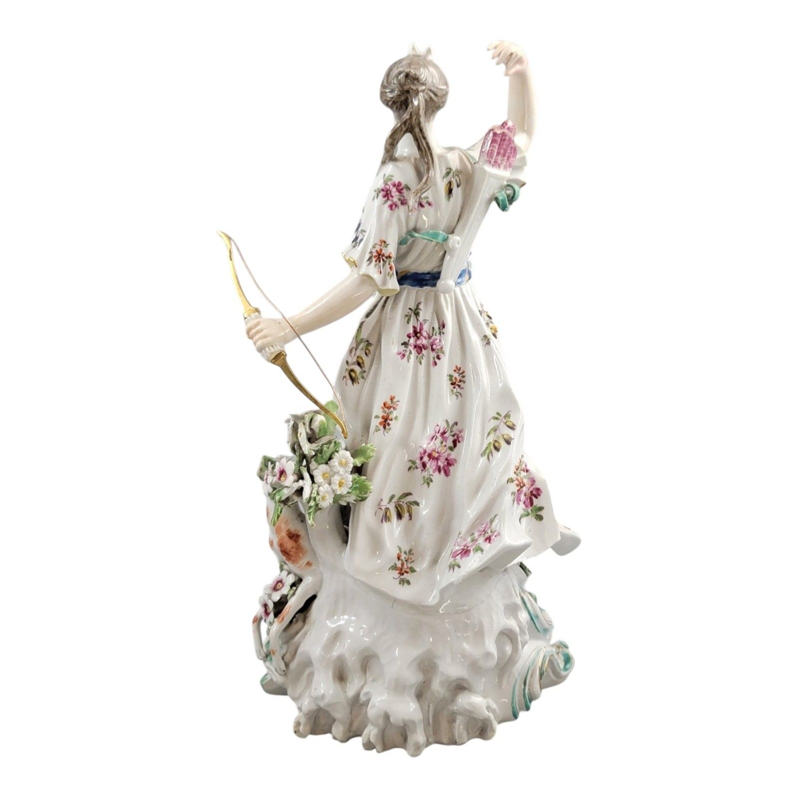 Derby Porcelain Figure Of Diana With A Hunting Dog, Patch Period Circa 1760–1765 photo Home Decor