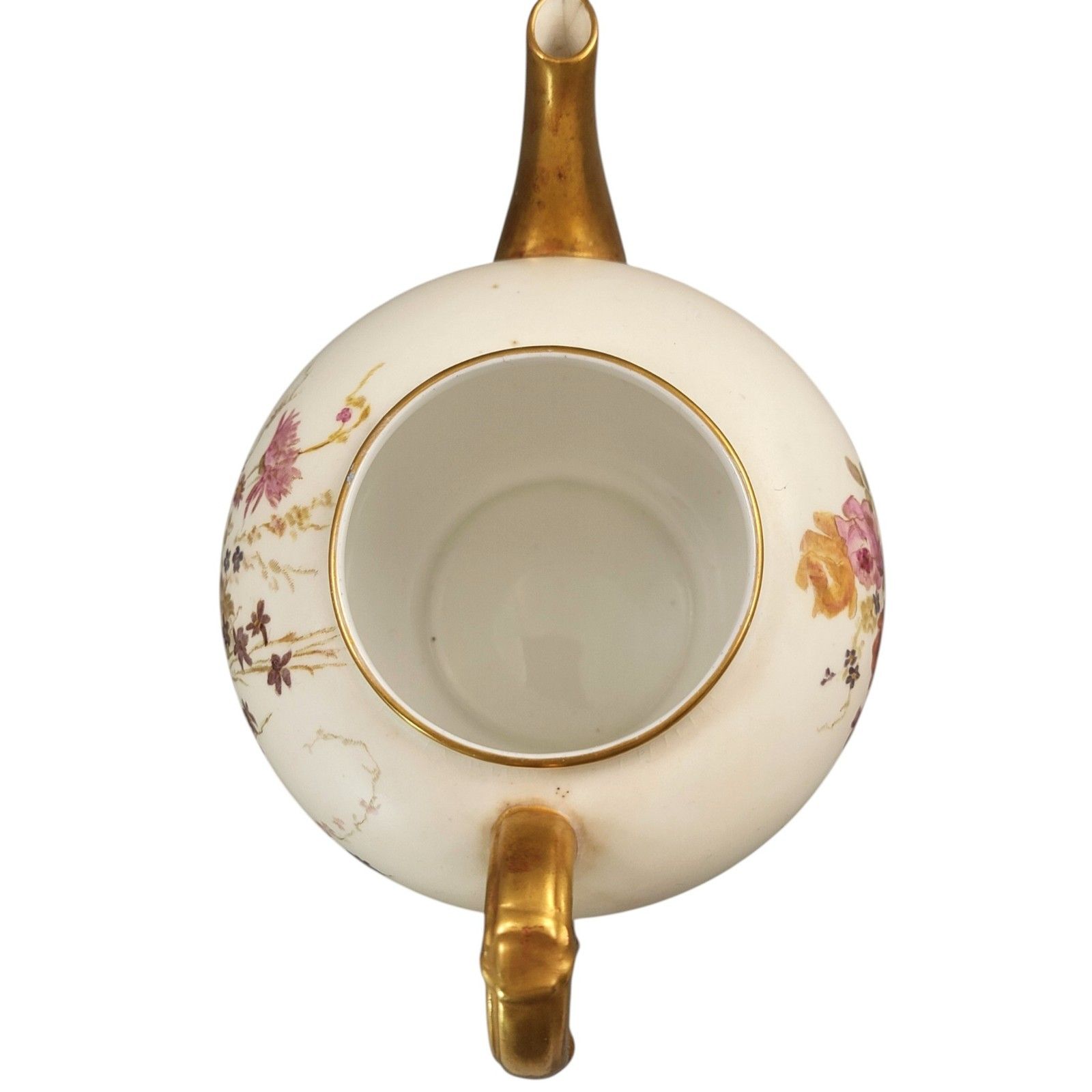 700.0 Royal Worcester Blush Ivory Tea Set With Teapot, Cup And Saucer, 1893–1894 photo