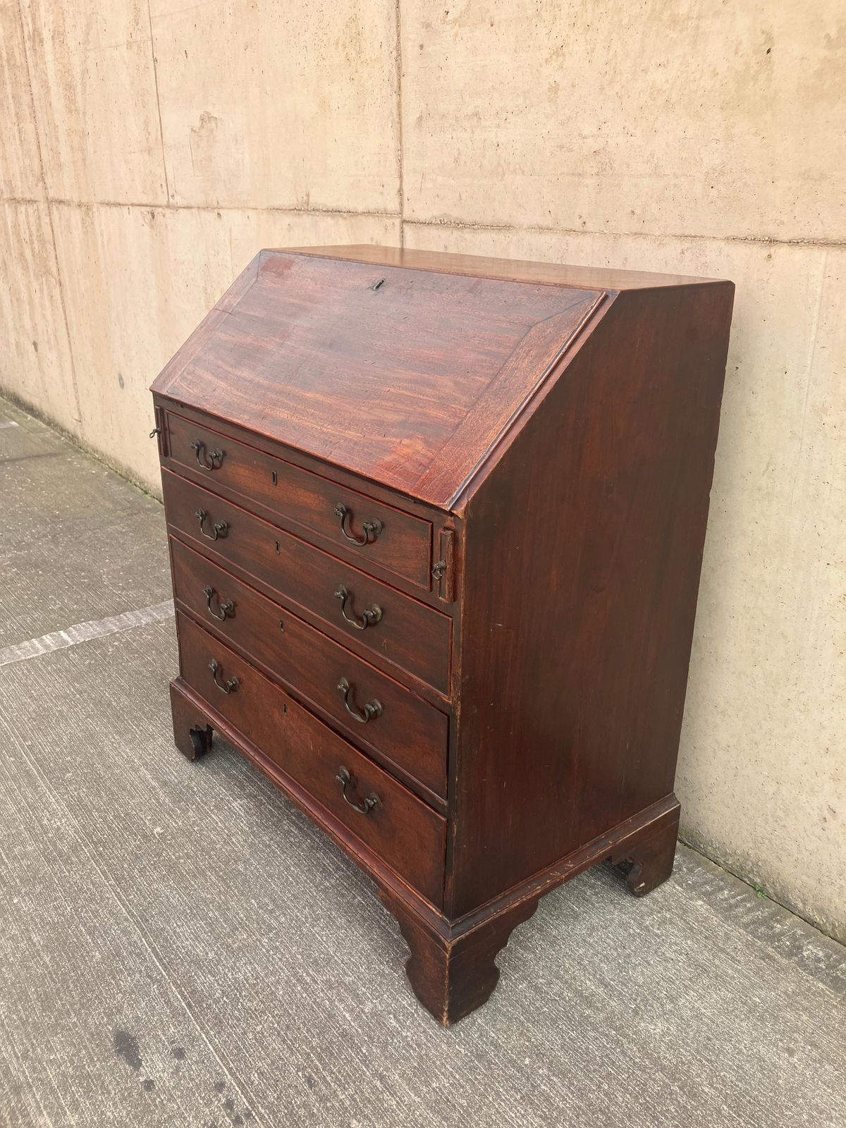photo for sale Victorian Mahogany Fall Front Secretaire Desk, Antique, 1890
