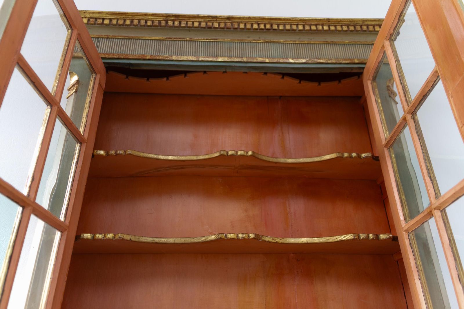 Danish Gustavian Green Secretary Cabinet, 1780s. photo vintage