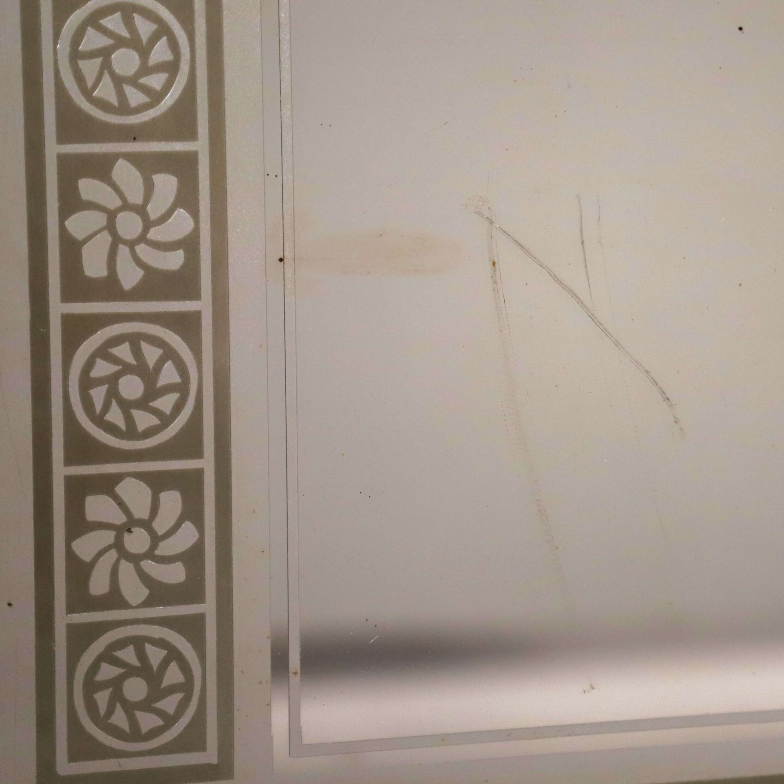 photo furniture Late Victorian English Acid Etched Pub Mirror From Maida Vale, C.1900