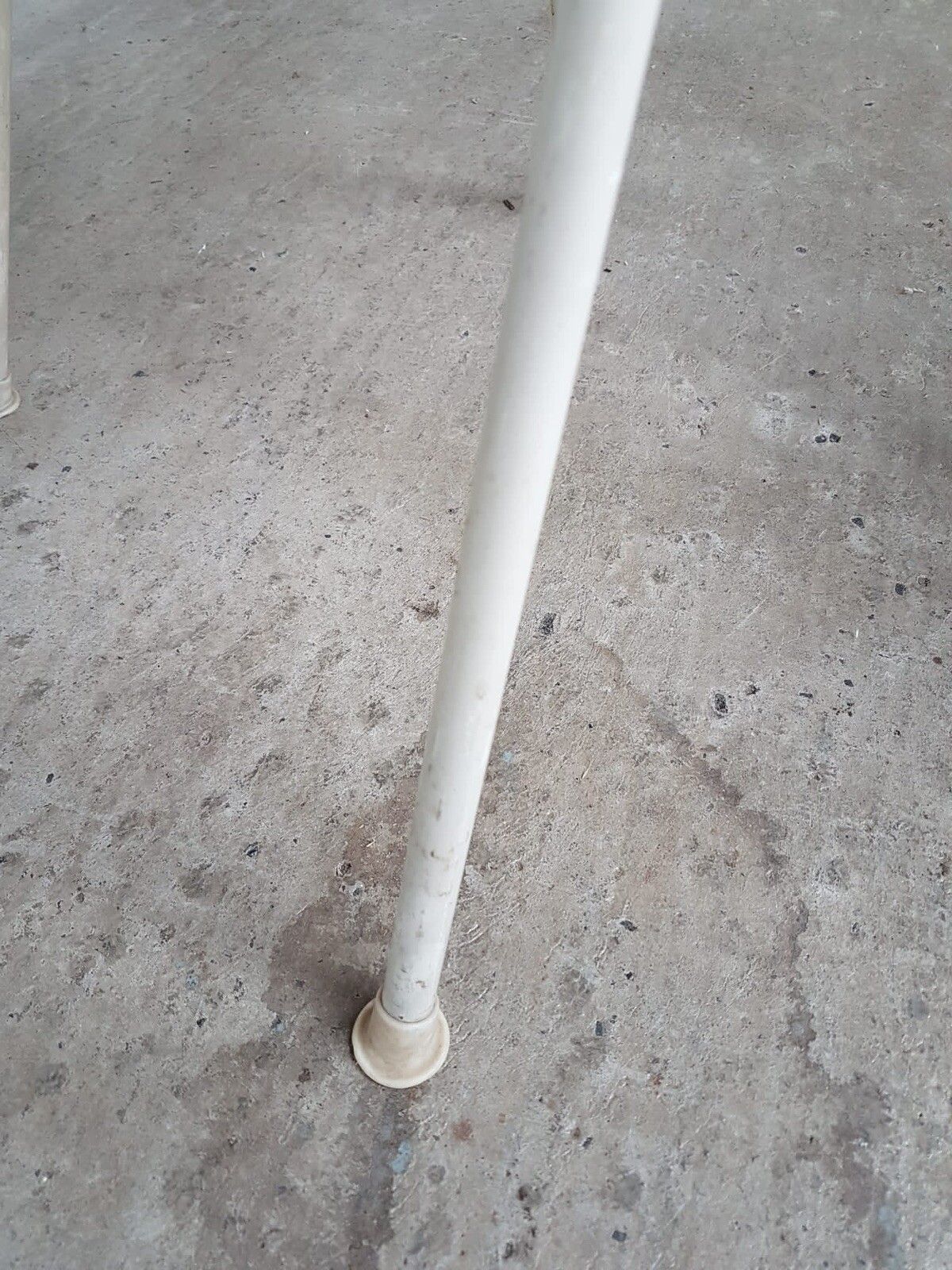 Furniture Vtg Mid Century Pair Set Of 2 White Metal Modernist Dining  Kitchen Chairs  R45 photo