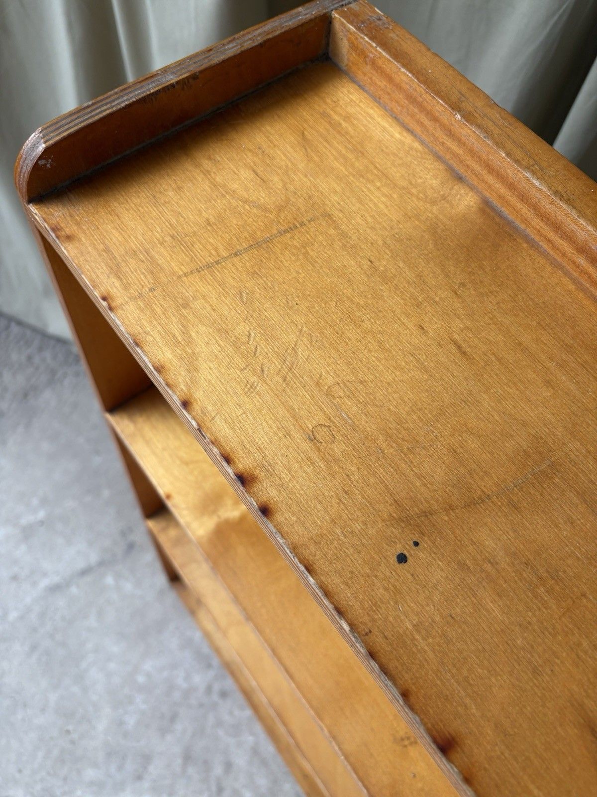 Furniture Vtg Late Mid Century Freestanding Bookcase  Scandi Danish Retro R1131 photo
