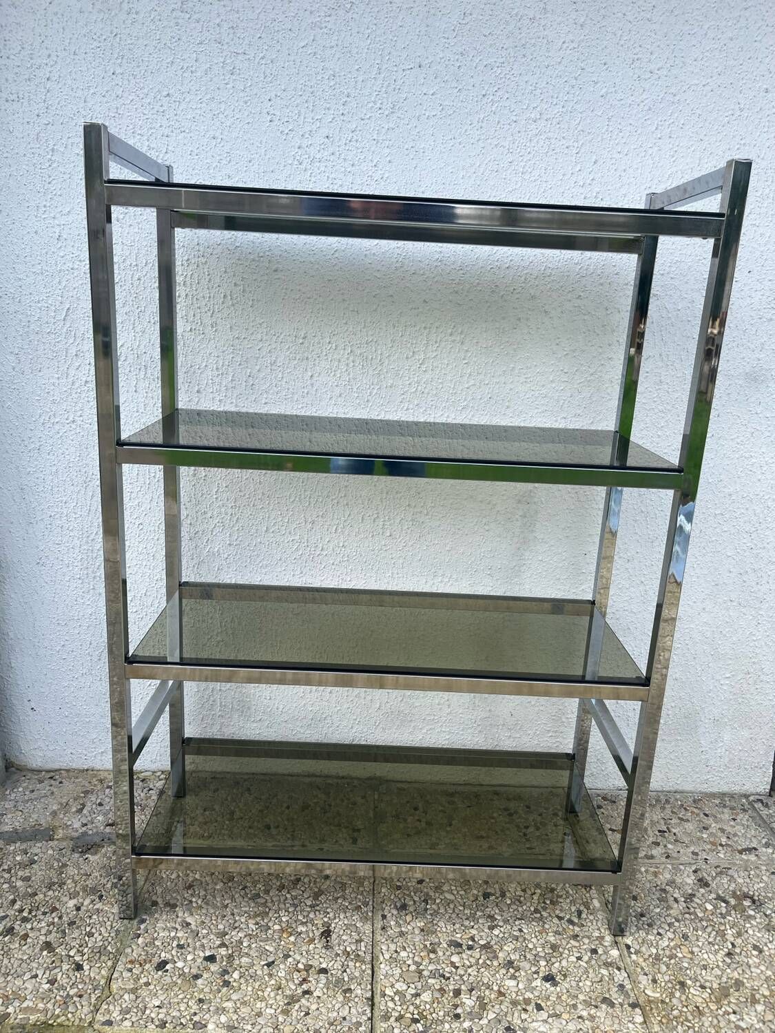 259.0 Chrome Shelf With Smoked Glass photo