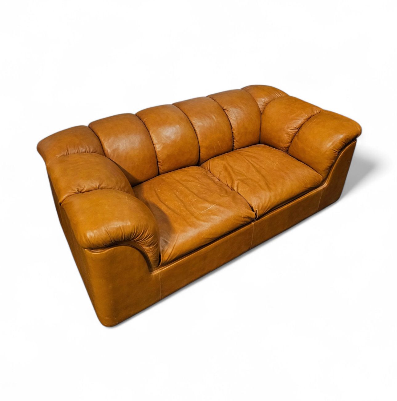photo for sale Rare Two Seater Sofa Poltrona Frau / Italian Design By Franco Bresciani / Model Cocker / 1970s /