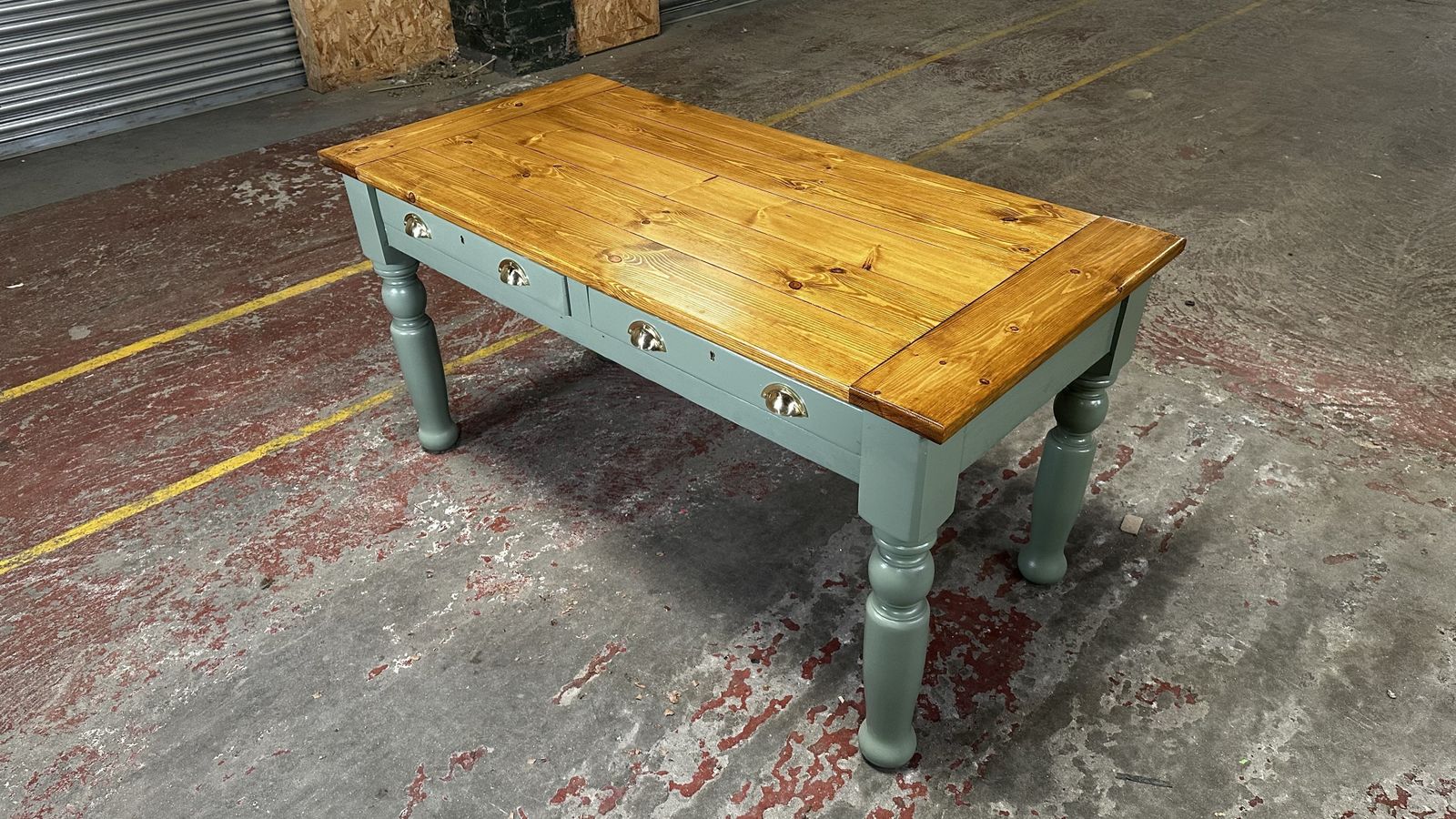 Rustic Farmhouse Table C1950, Mid 20th Century photo furniture