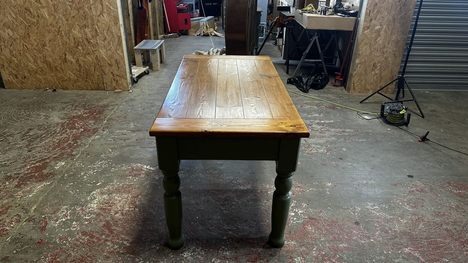 Rustic Farmhouse Table C1950, Mid 20th Century photo vintage