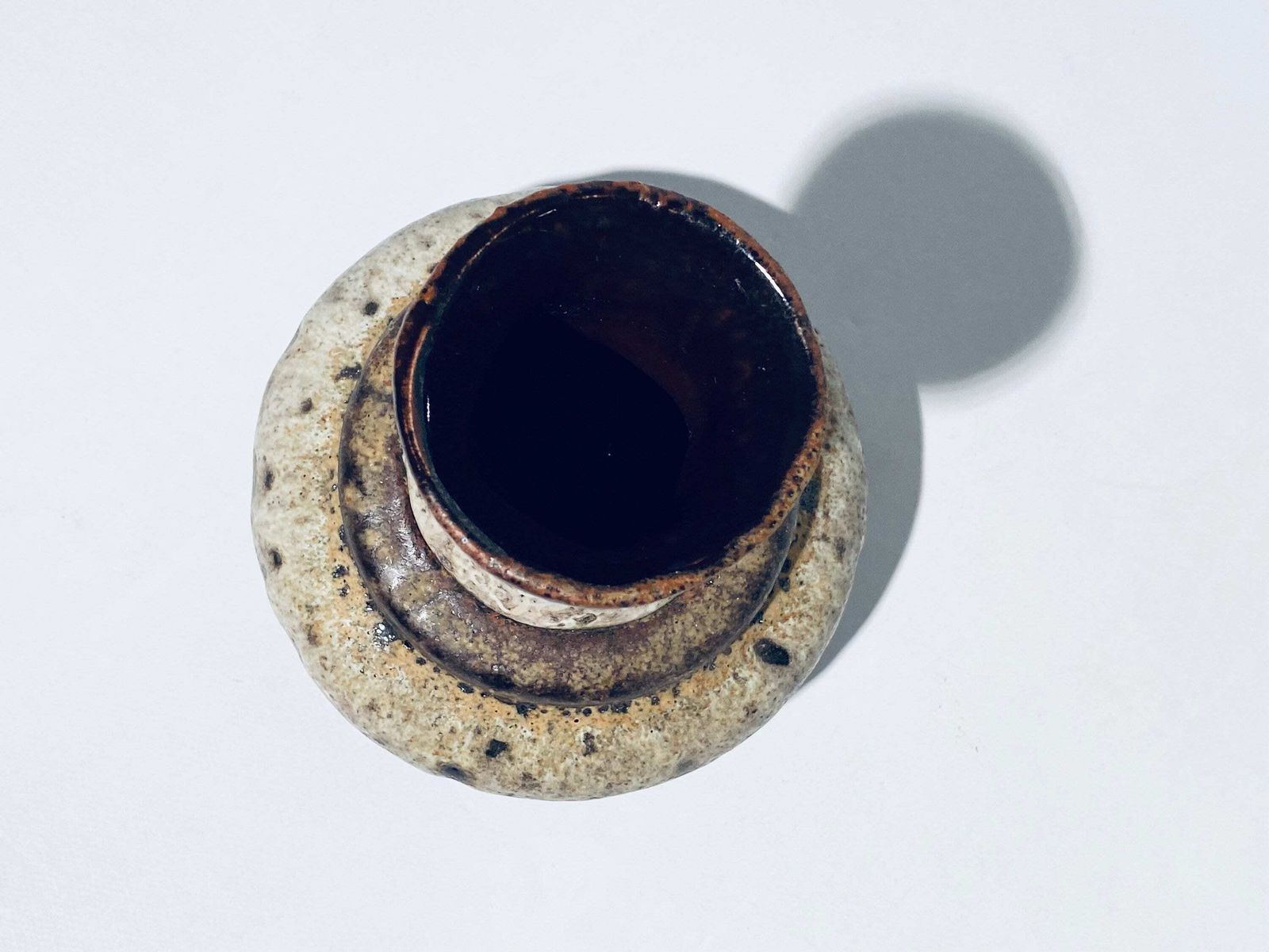 Ruscha Fat Lava West Germany Brown Gourd Ceramic Vase / Vintage 1960s / 840 photo vintage