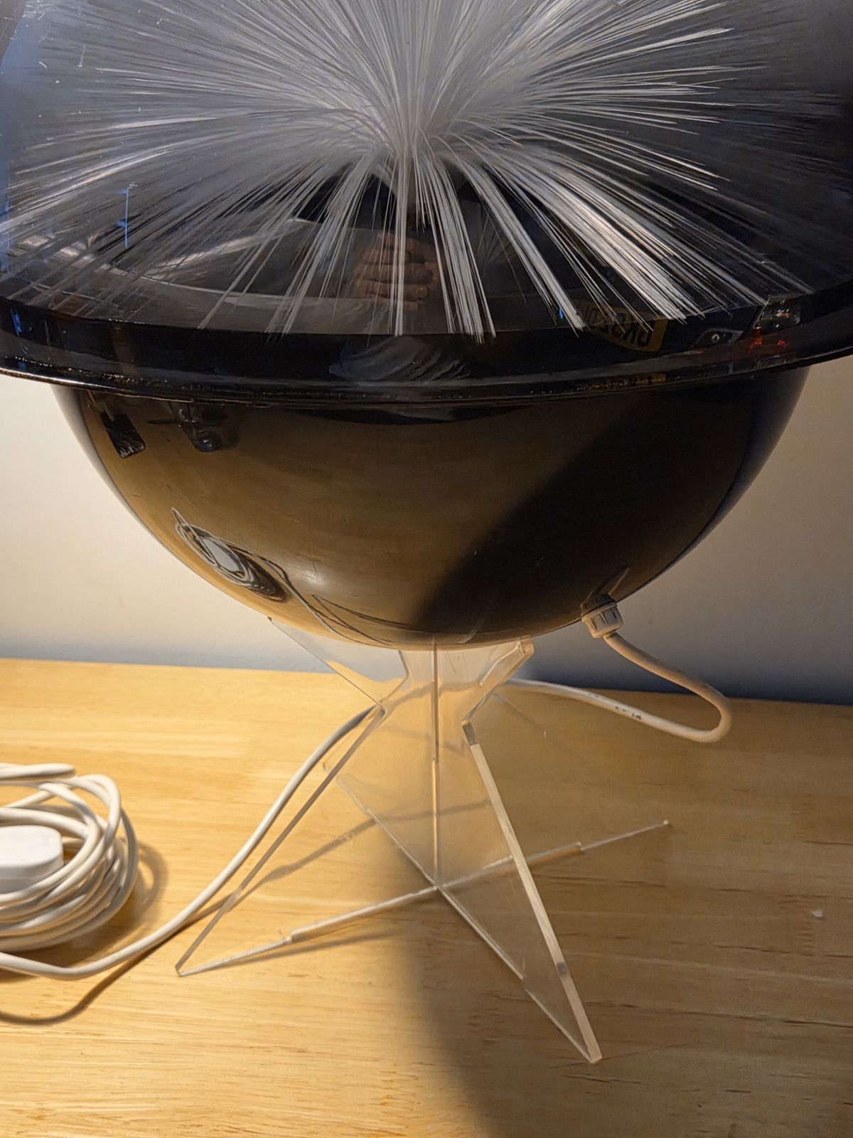 photo furniture Mid Century Crestworth Galaxy Fibre Optic Lamp 1970s Original Box And Stand