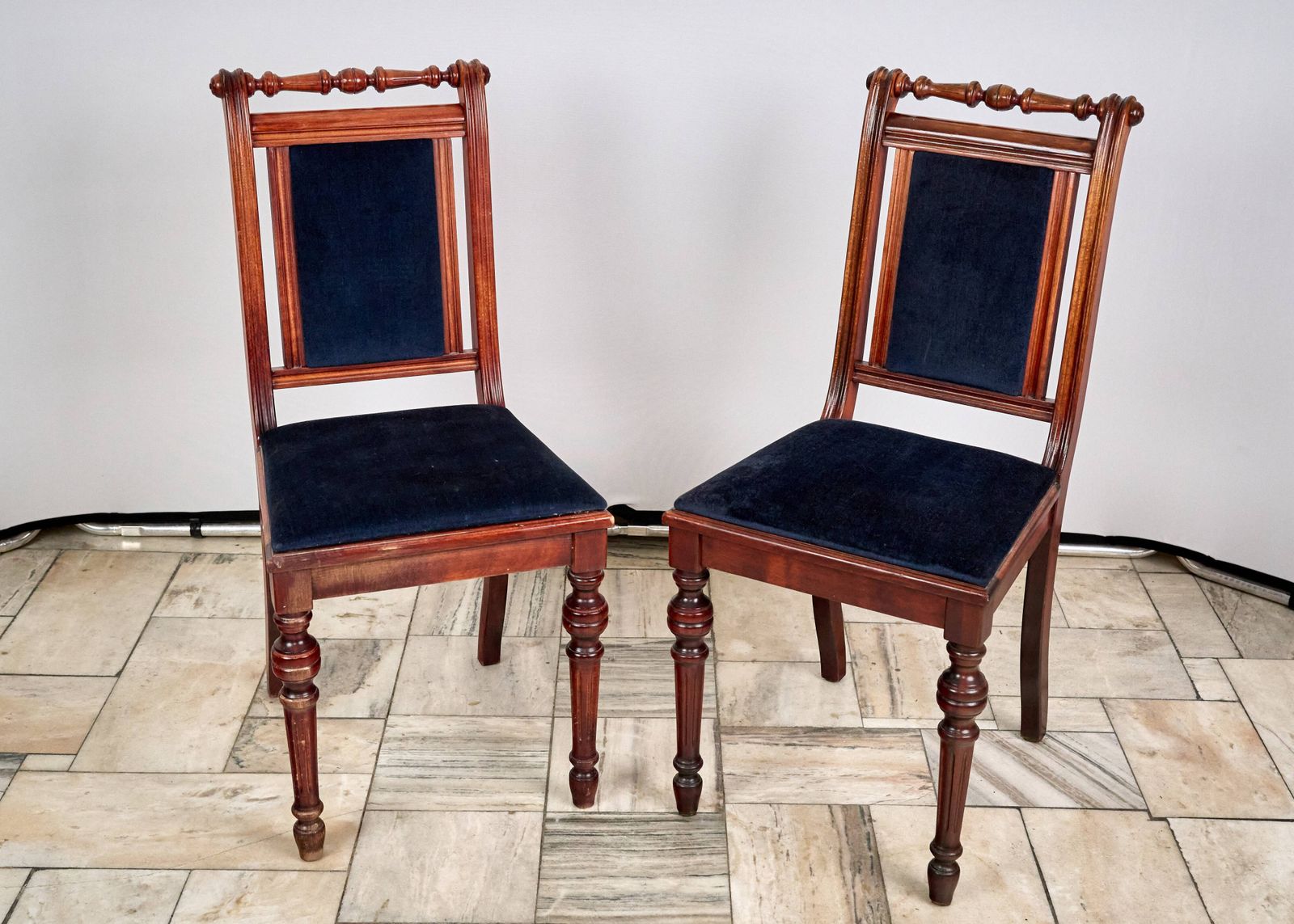 Set Of 2 Eclectic Style Chairs Fameg Radomsko, 1970s/80s photo furniture