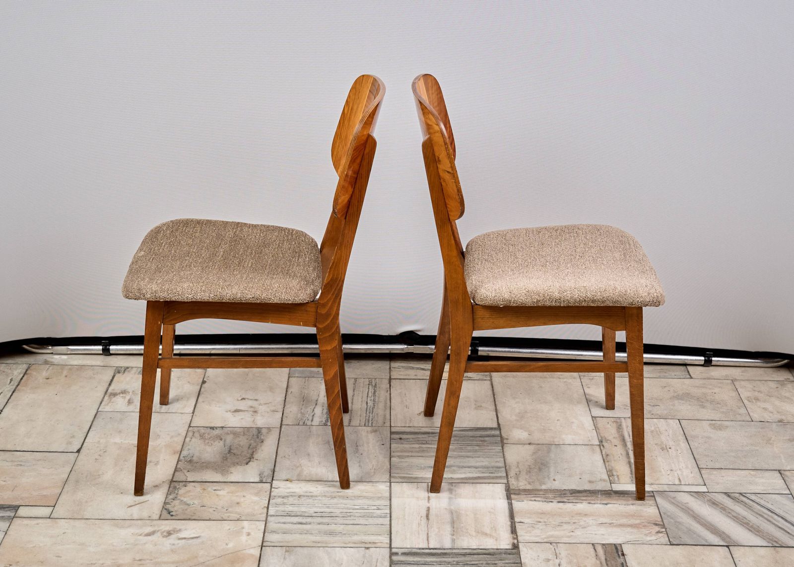 Set Of Two Vintage Bilea Chairs, 1970s, Romania photo vintage