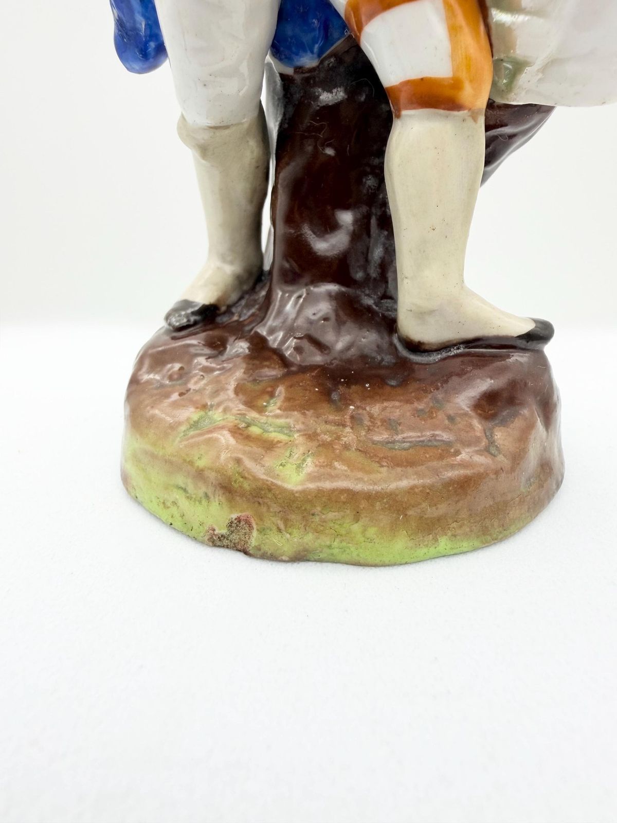 Antique Dresden Drummer Figurine, Hand Painted German Musician Figurine, Collectible European Figurine photo vinterior