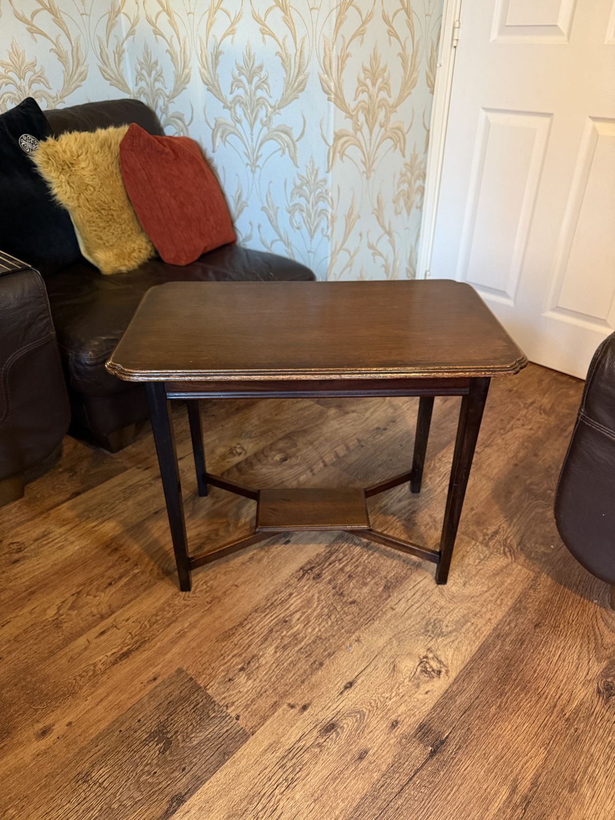 Antique Mahogany Side Table – Original Factory Stamped (2302)