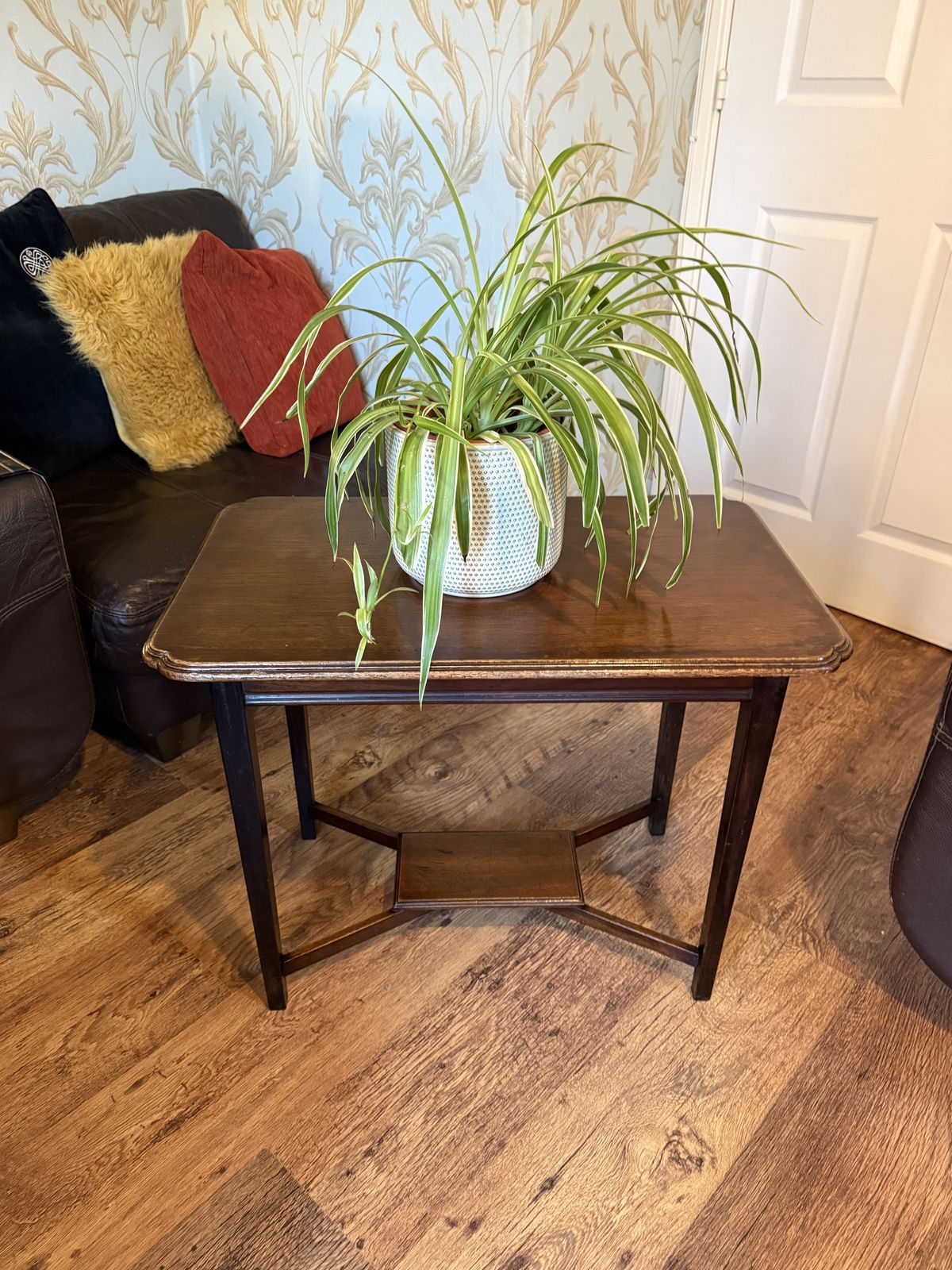 Antique Mahogany Side Table – Original Factory Stamped (2302) photo furniture